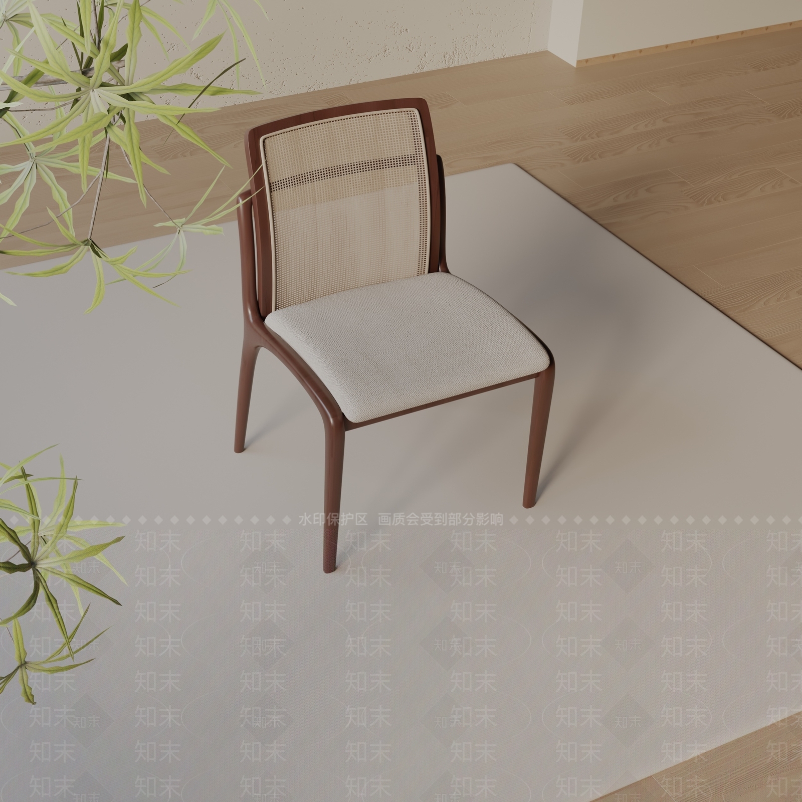 现代餐椅3D模型下载【ID:1197112690】