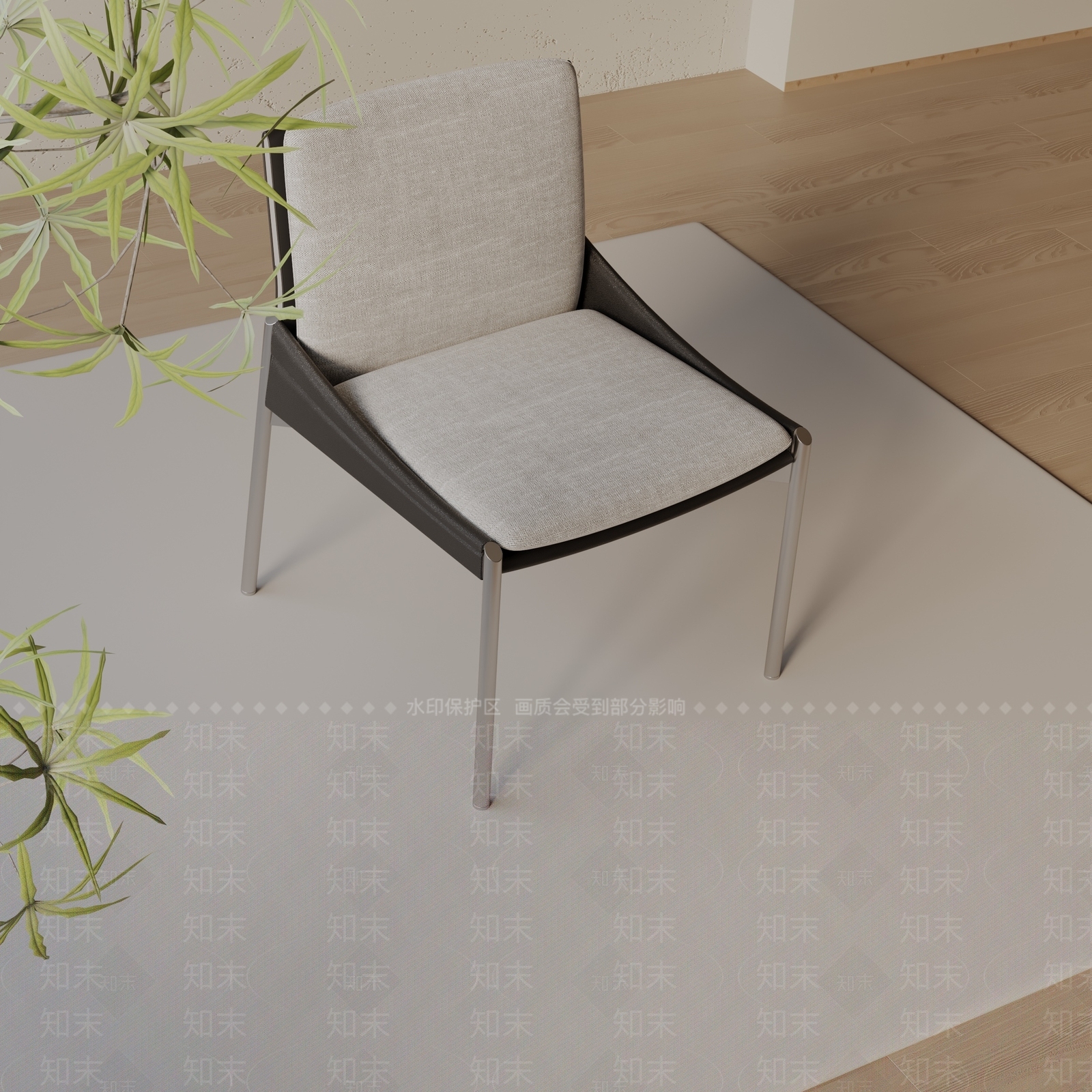 现代餐椅3D模型下载【ID:1197117445】