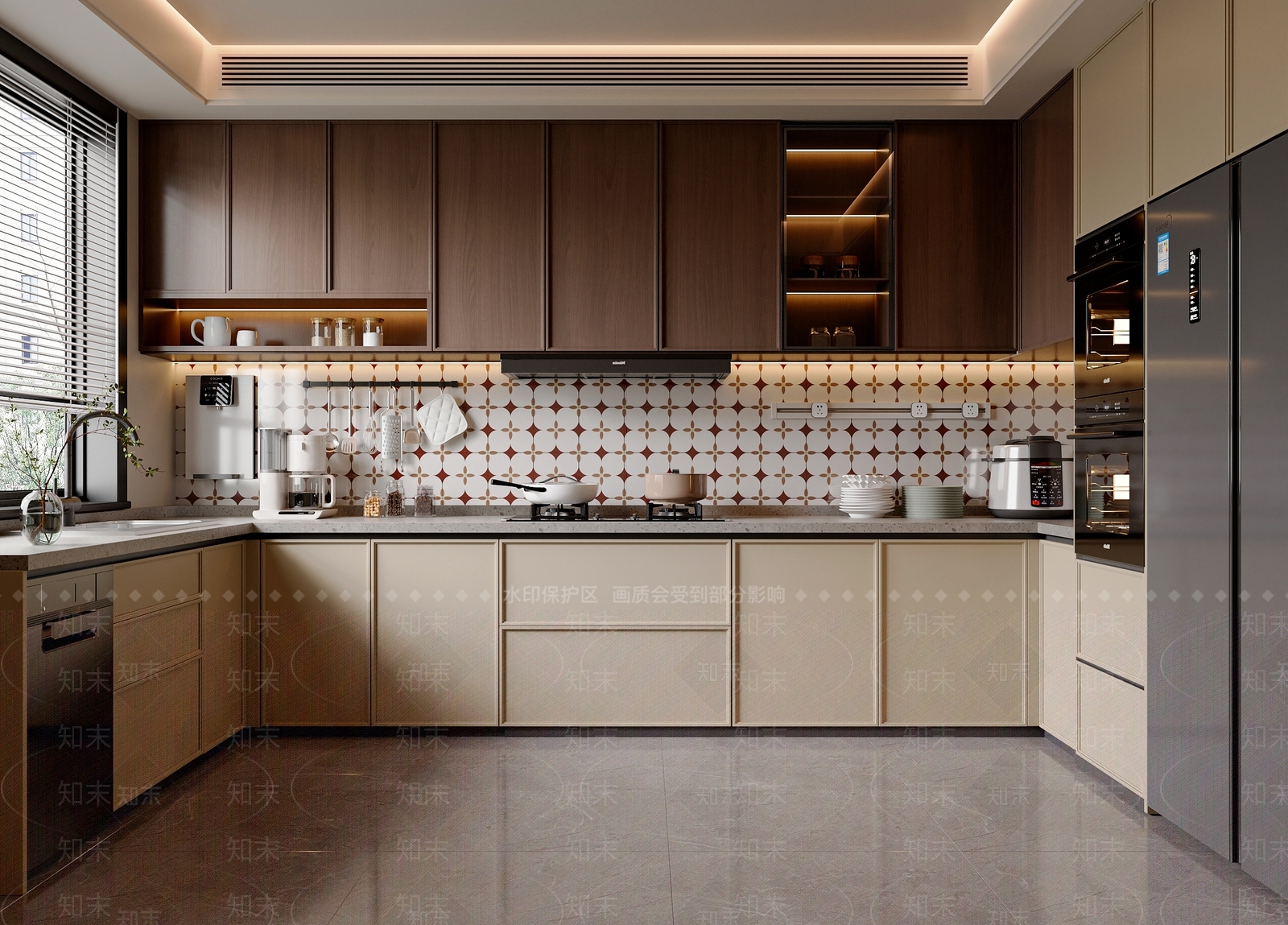 中古封闭式厨房3D模型下载【ID:1197119507】