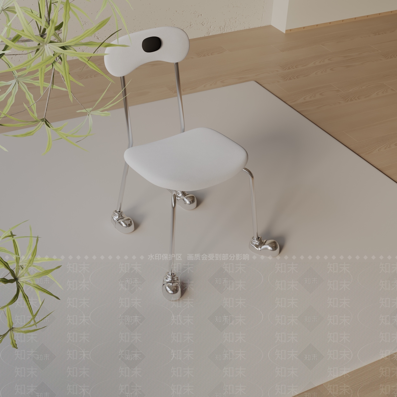 现代餐椅3D模型下载【ID:1197119657】