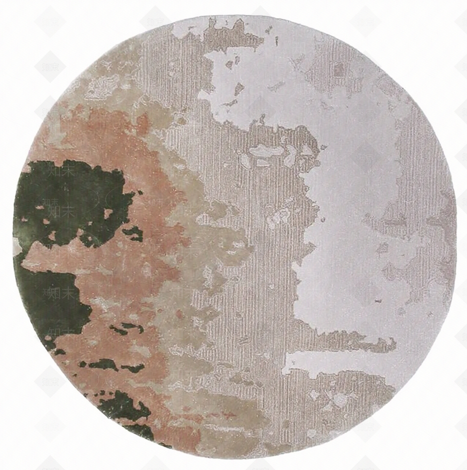 新中式欧式圆形地毯贴图下载【ID:1197122215】