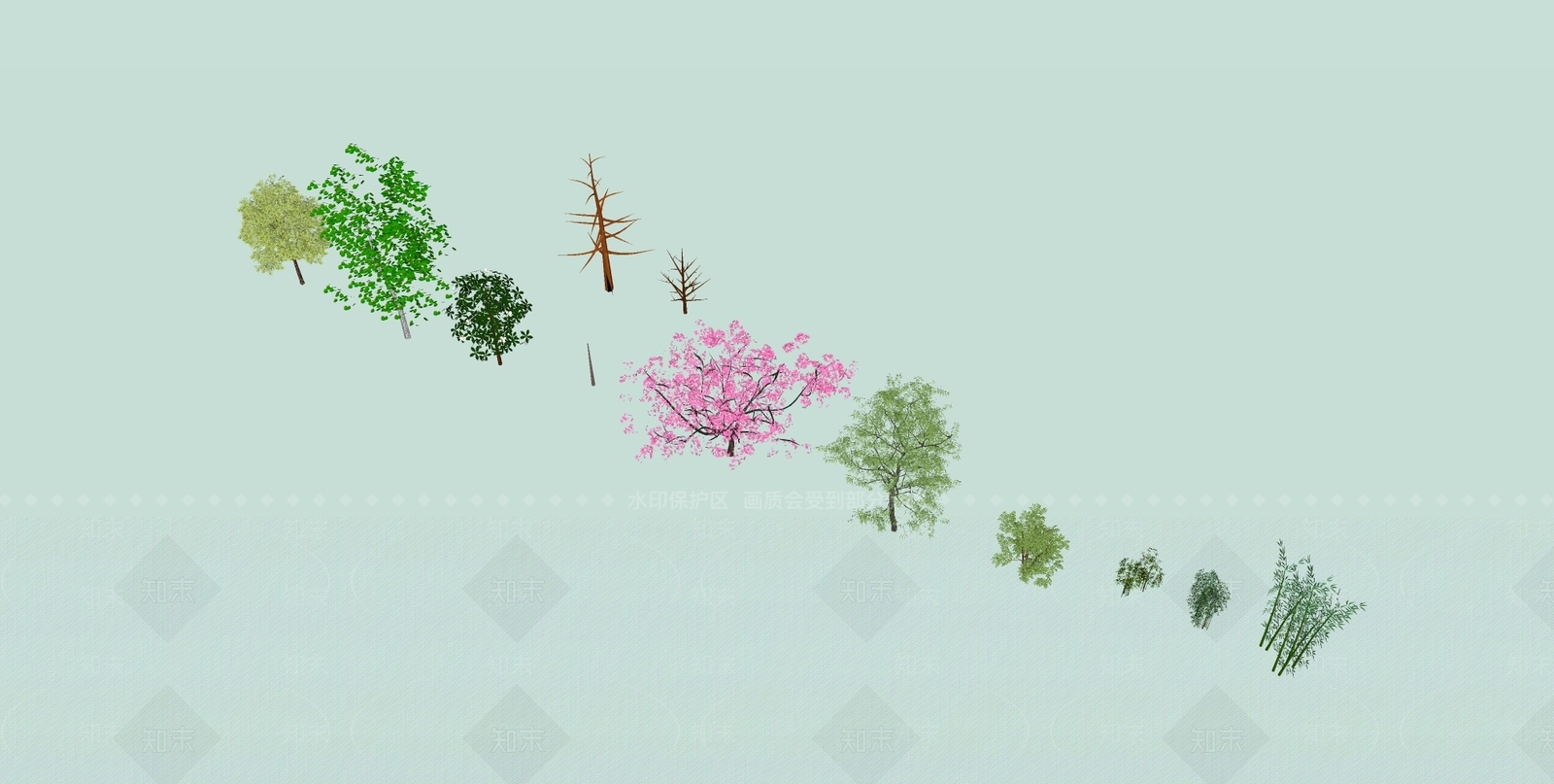 乔木SU模型下载【ID:1197125083】