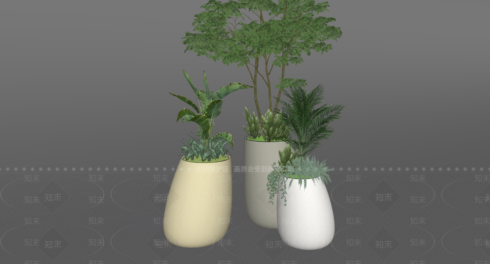 盆栽SU模型下载【ID:1197124982】