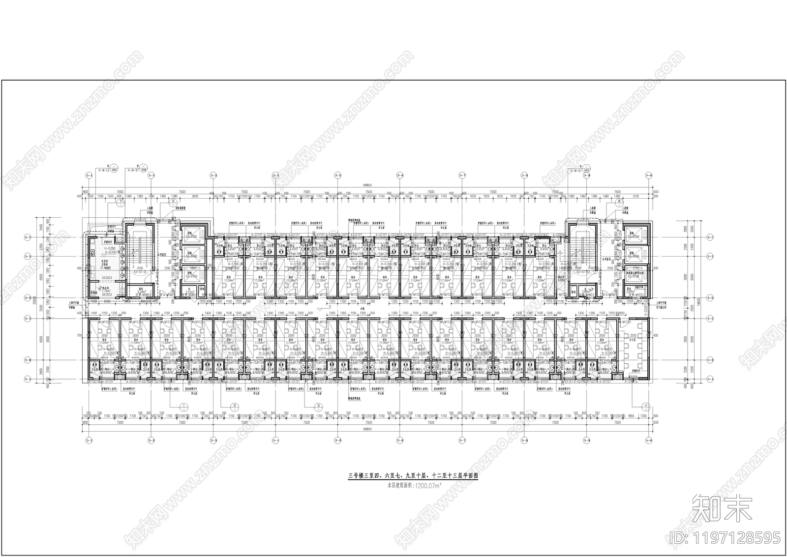现代新中式学校建筑施工图下载【ID:1197128595】