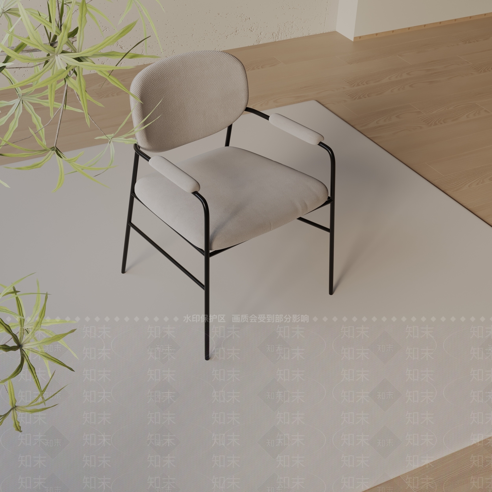 现代餐椅3D模型下载【ID:1197129482】