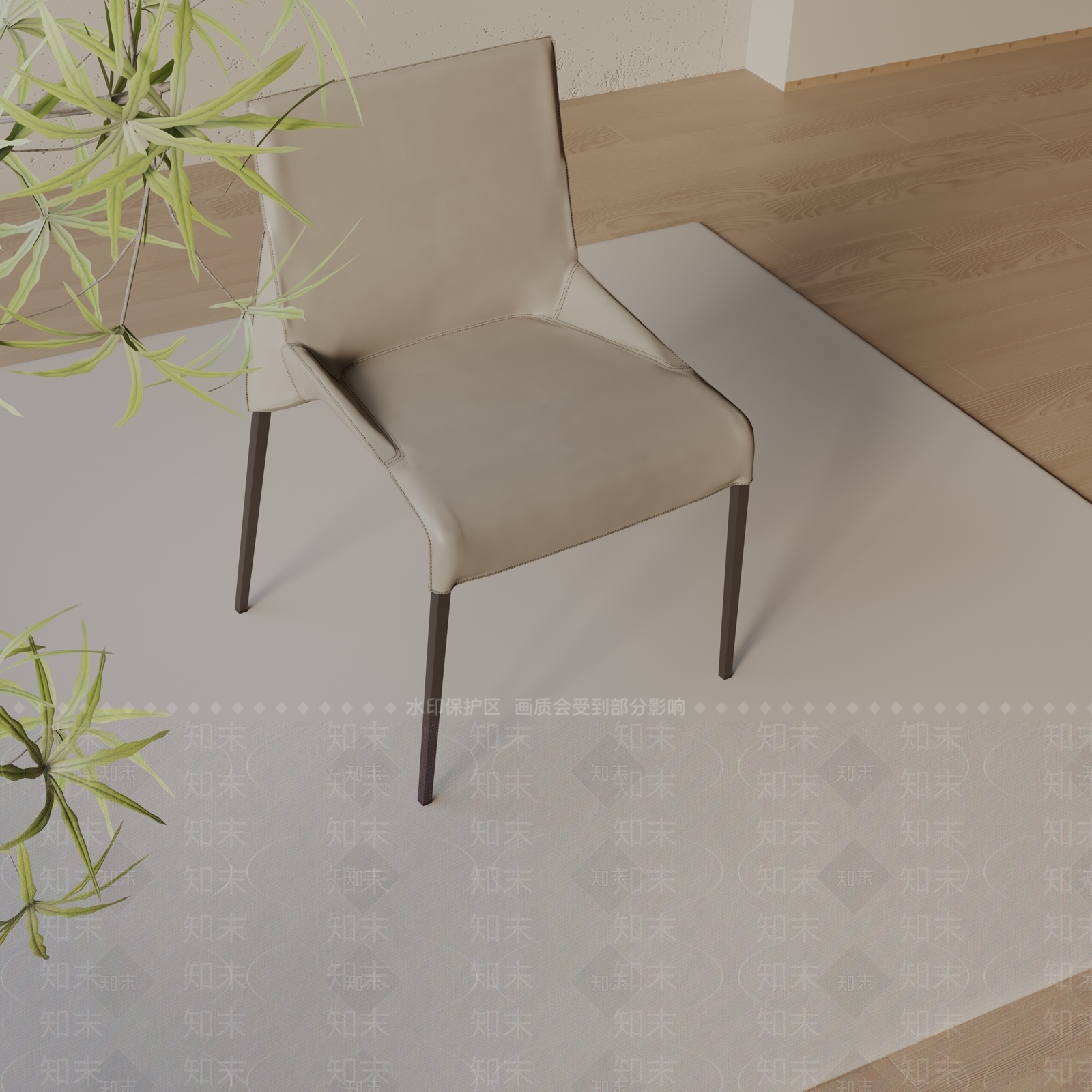 现代餐椅3D模型下载【ID:1197129772】