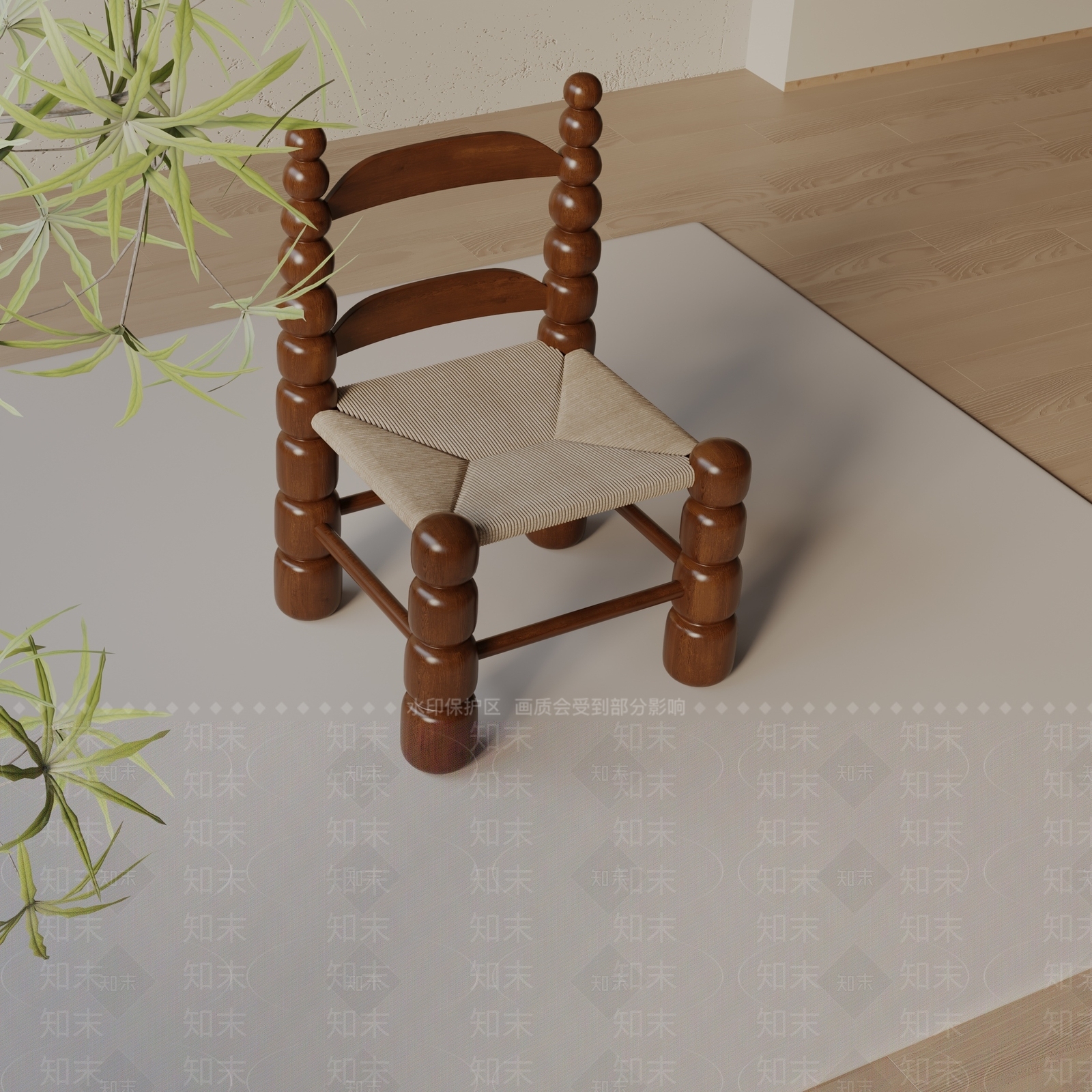 现代餐椅3D模型下载【ID:1197130211】