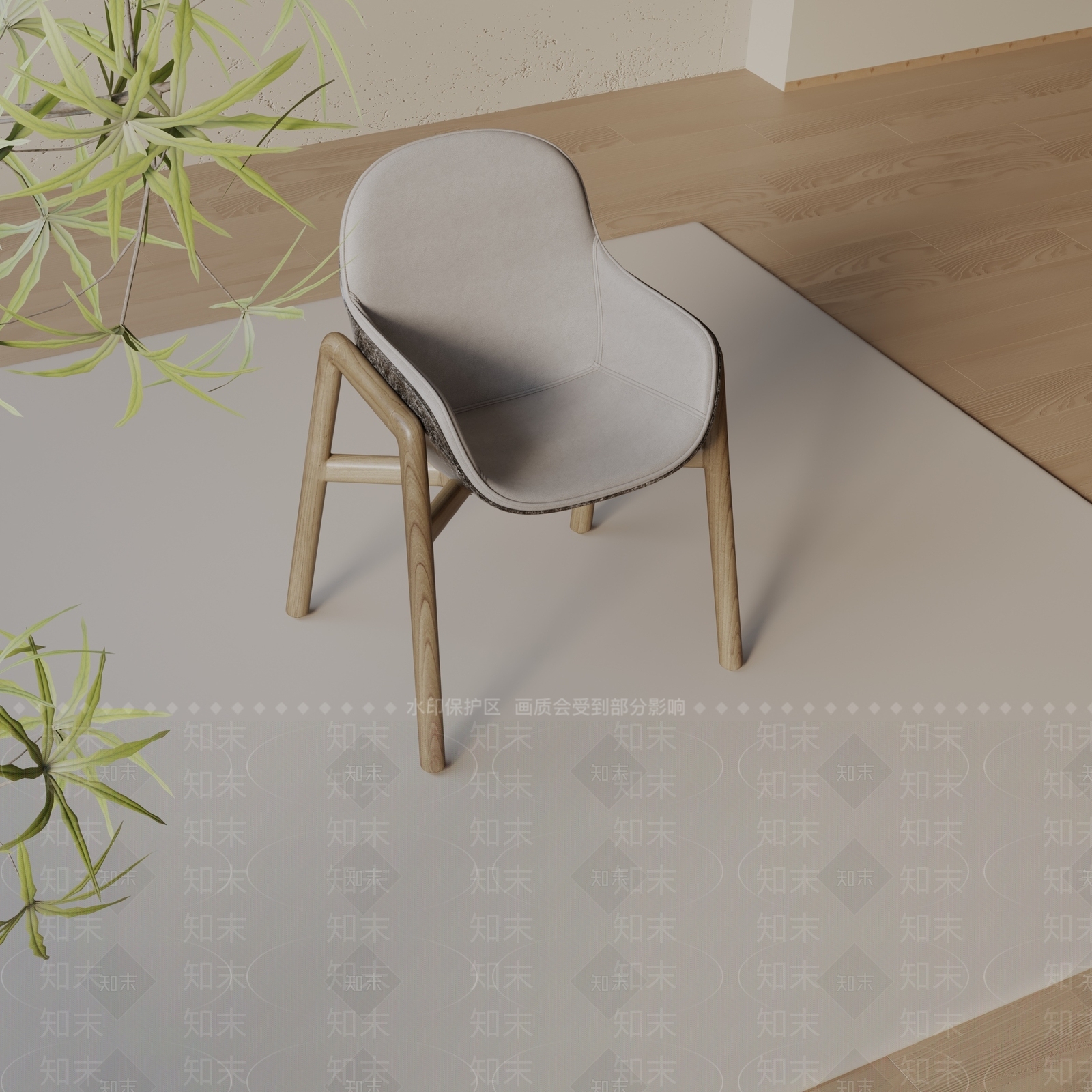 现代餐椅3D模型下载【ID:1197131736】