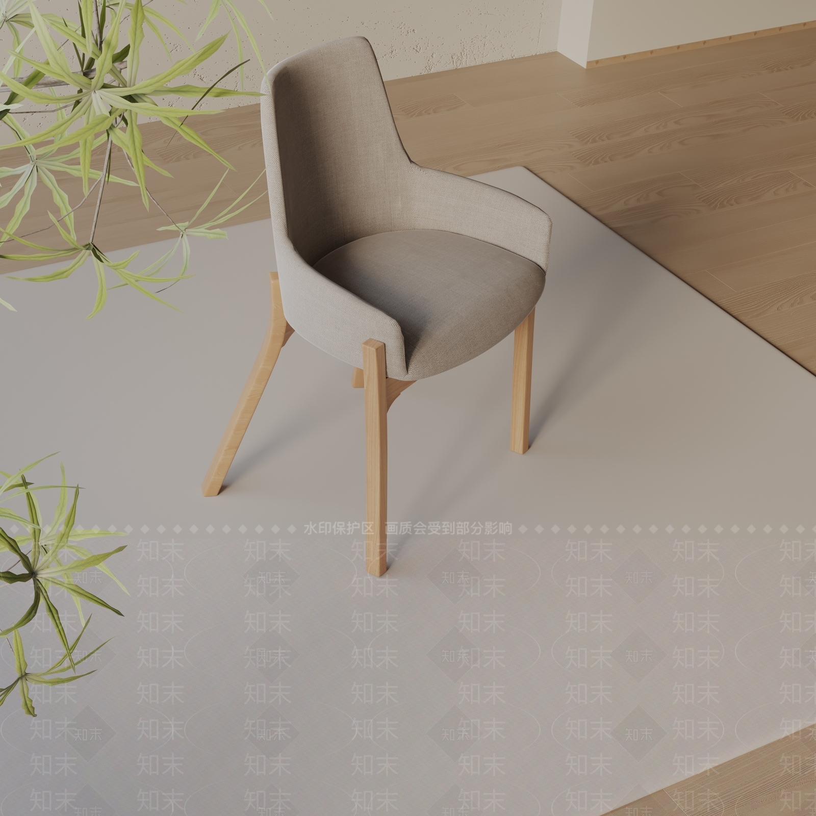 现代餐椅3D模型下载【ID:1197132736】