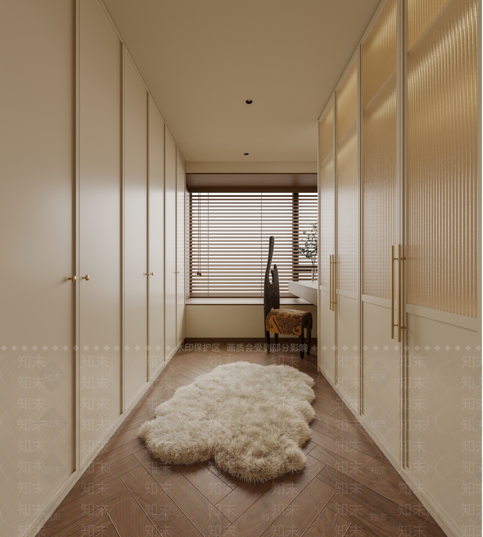 法式衣帽间SU模型下载【ID:1197136470】