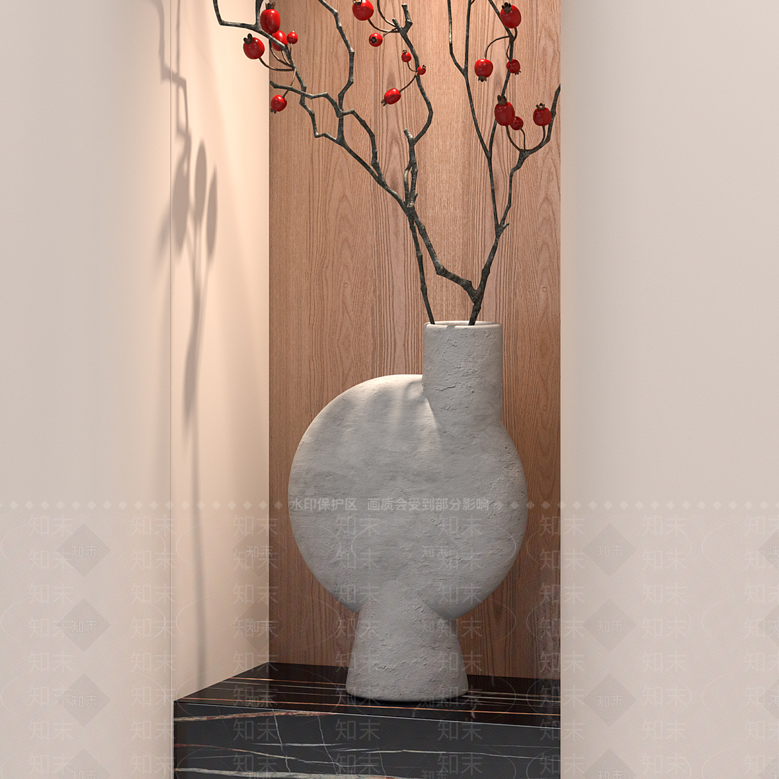 新中式现代鞋柜3D模型下载【ID:1197142423】