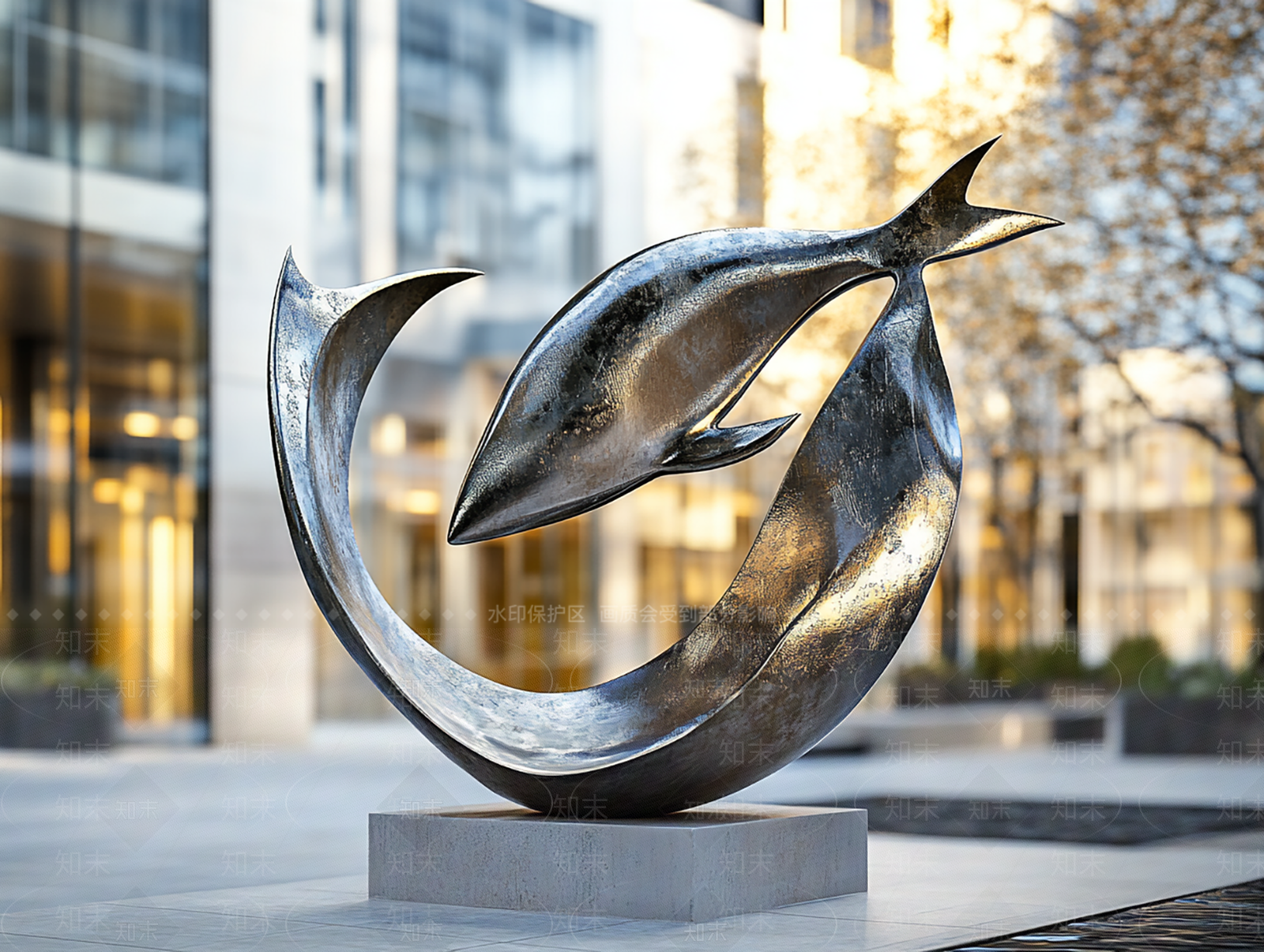 现代简约雕塑小品SU模型下载【ID:1197143555】