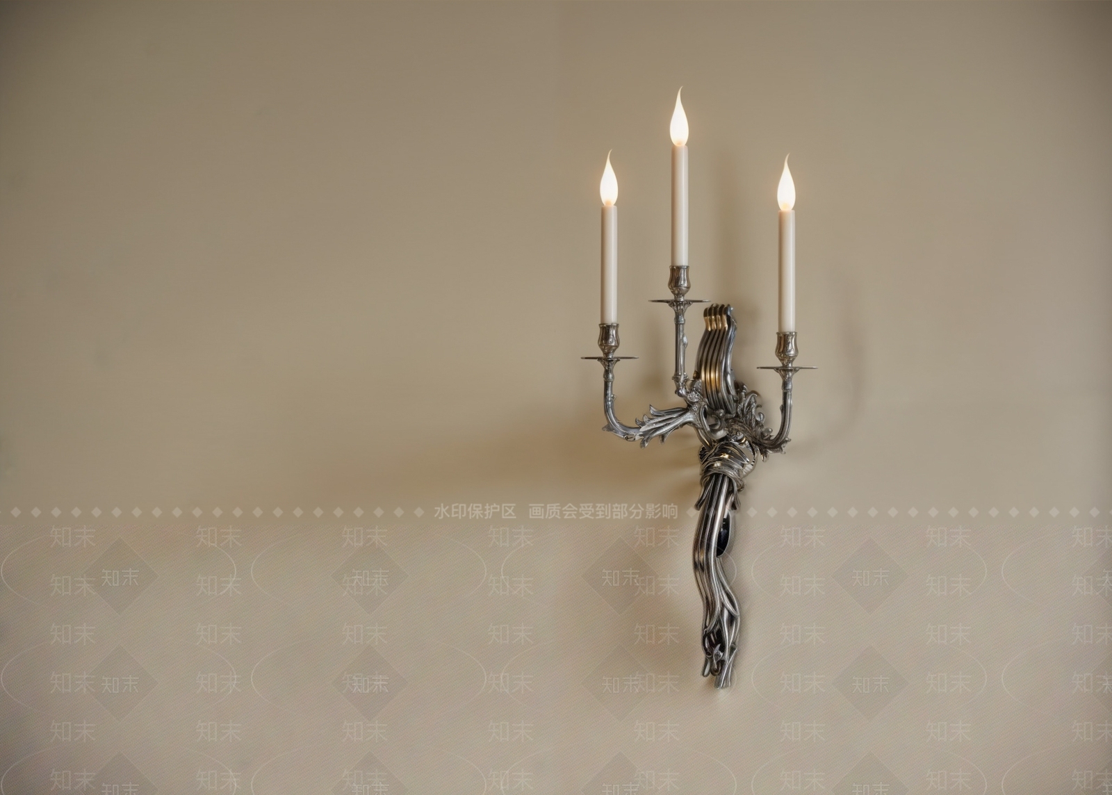 复古中古壁灯SU模型下载【ID:1197145764】