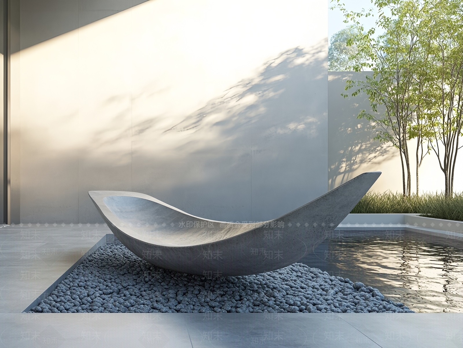 现代简约雕塑小品SU模型下载【ID:1197147868】