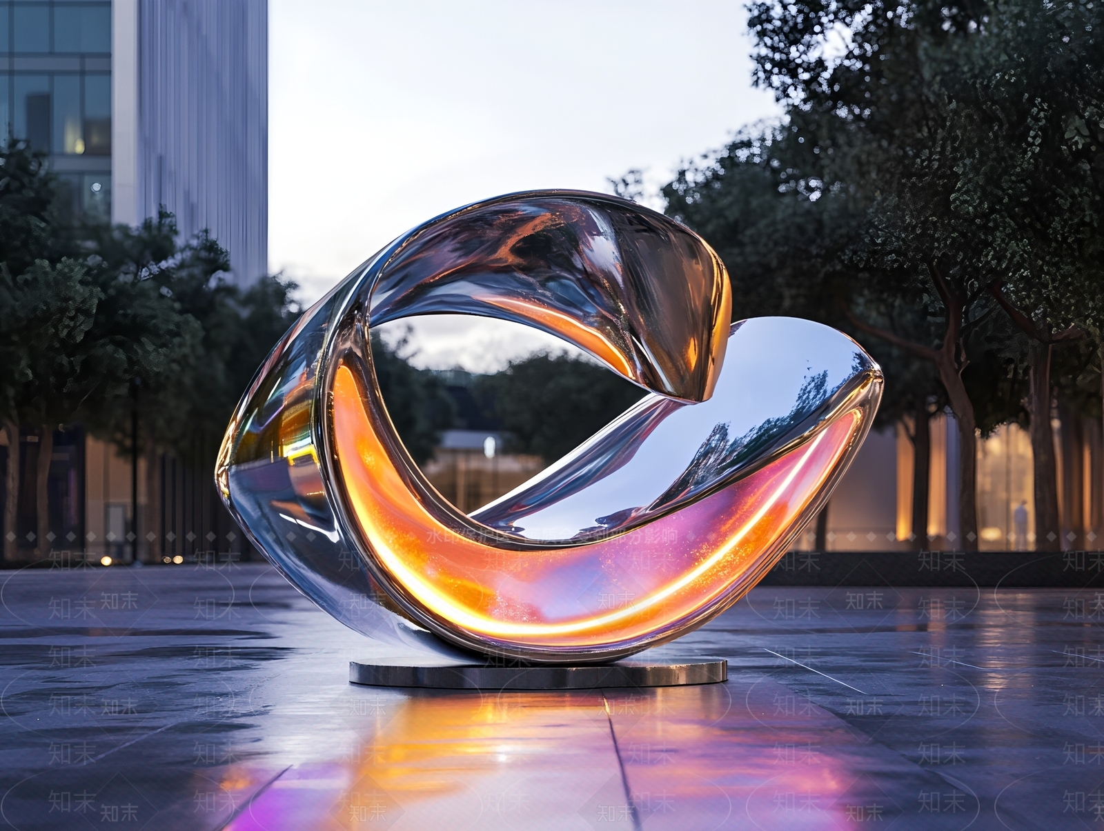 现代简约雕塑小品SU模型下载【ID:1197148143】