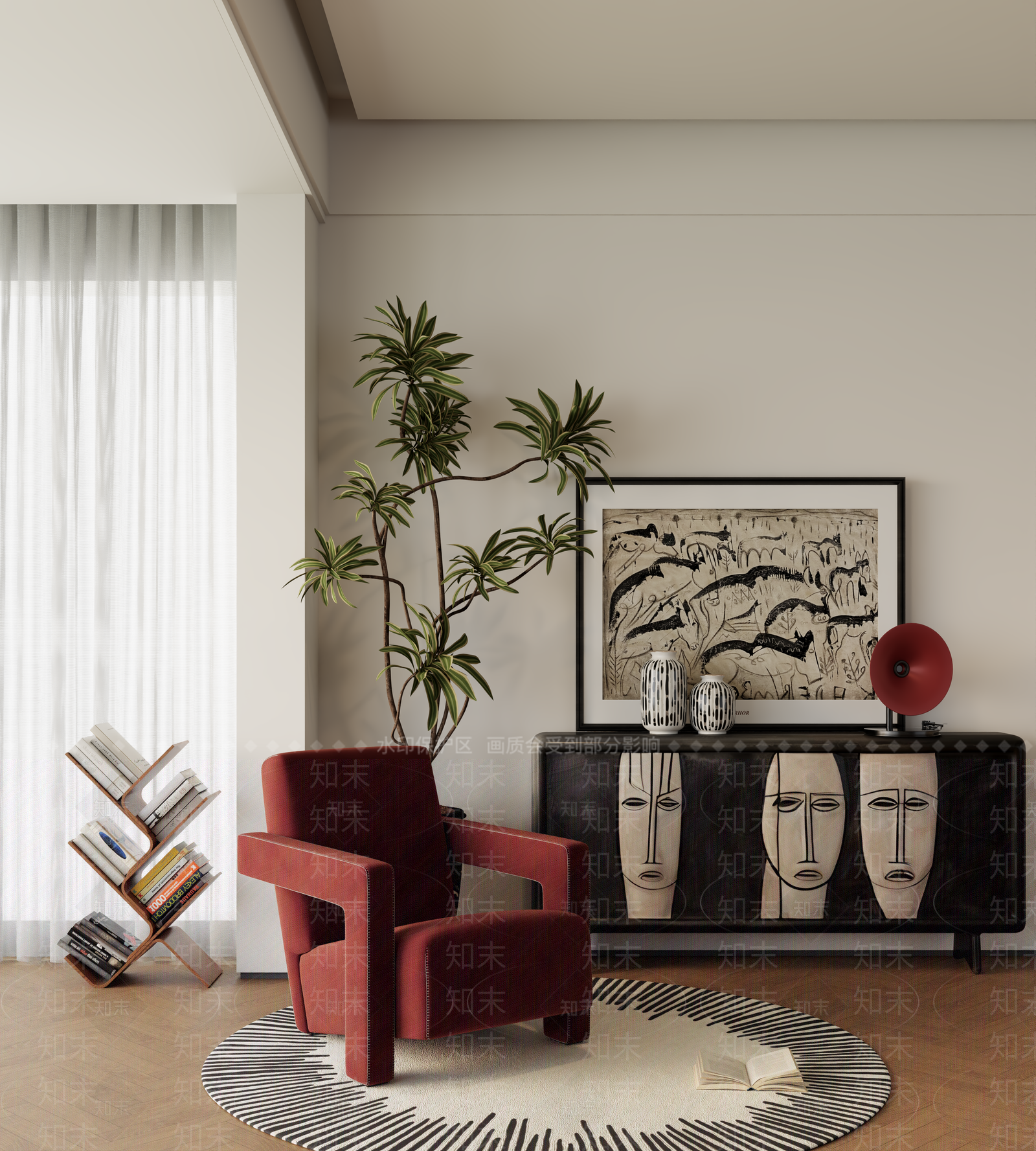 单人沙发3D模型下载【ID:1197148978】