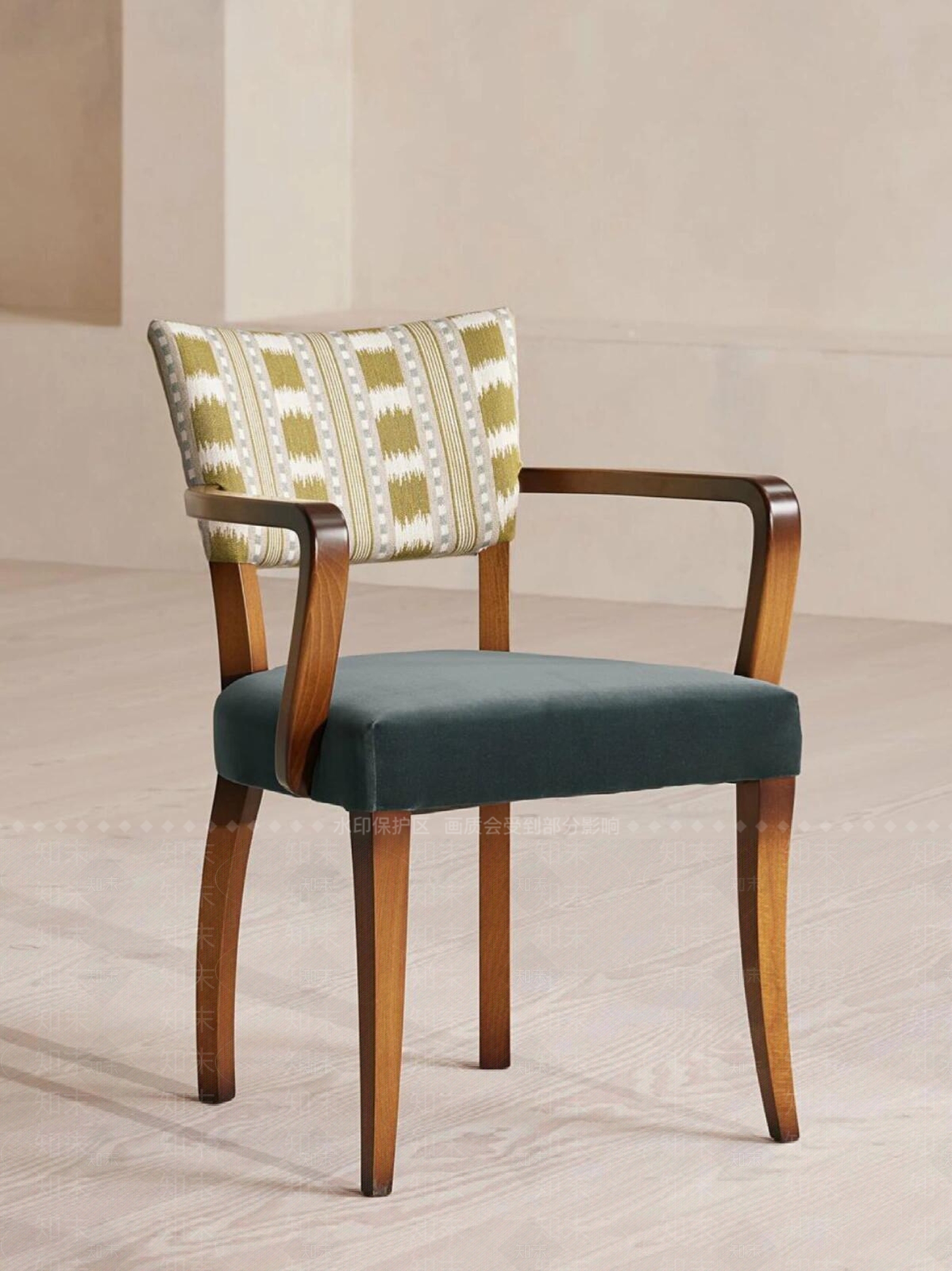 现代中古餐椅SU模型下载【ID:1197243209】