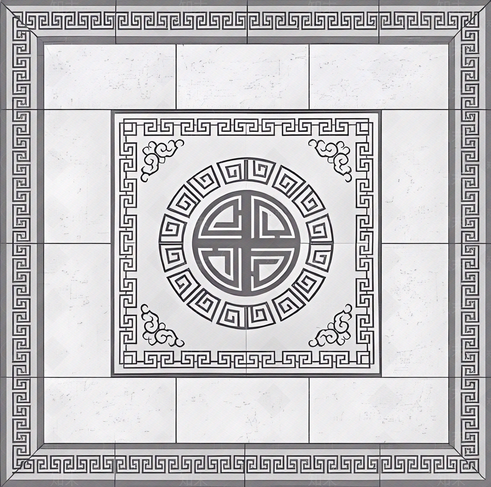 新中式拼花砖贴图下载【ID:1197176972】