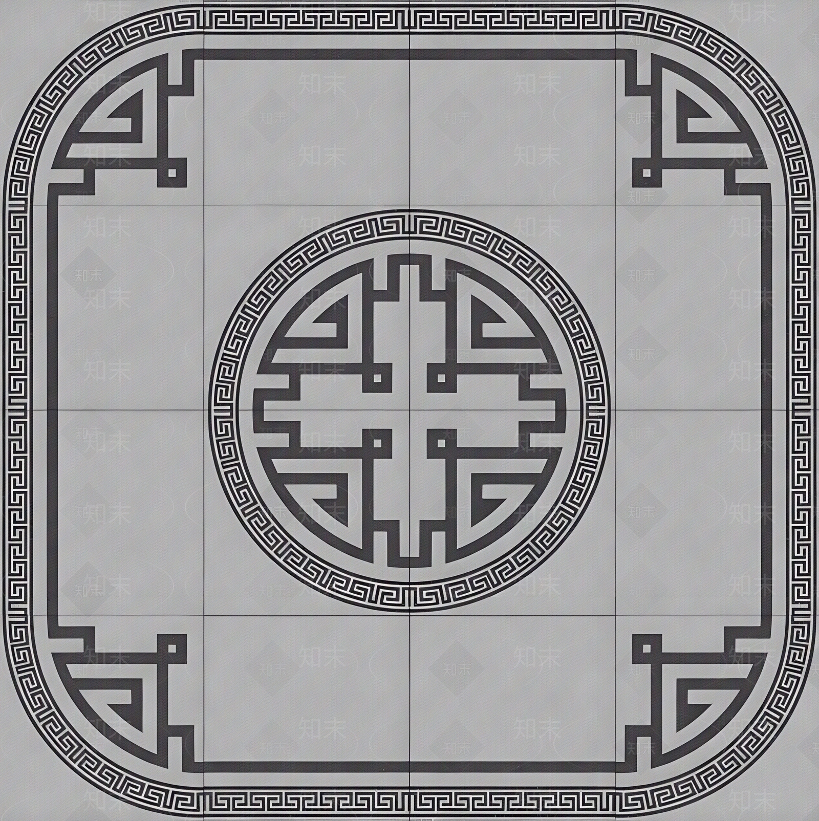 新中式拼花砖贴图下载【ID:1197177011】