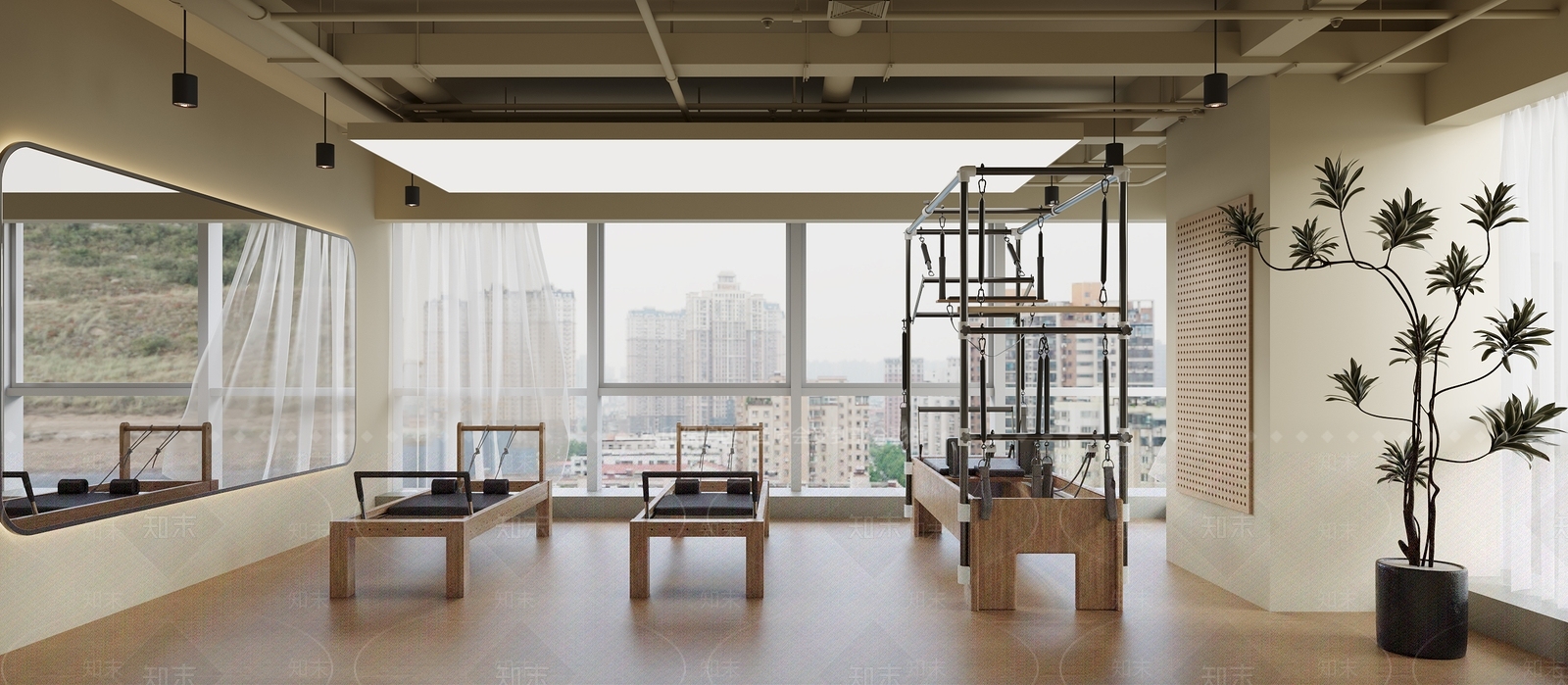 奶油简约其他公共空间3D模型下载【ID:1197187266】