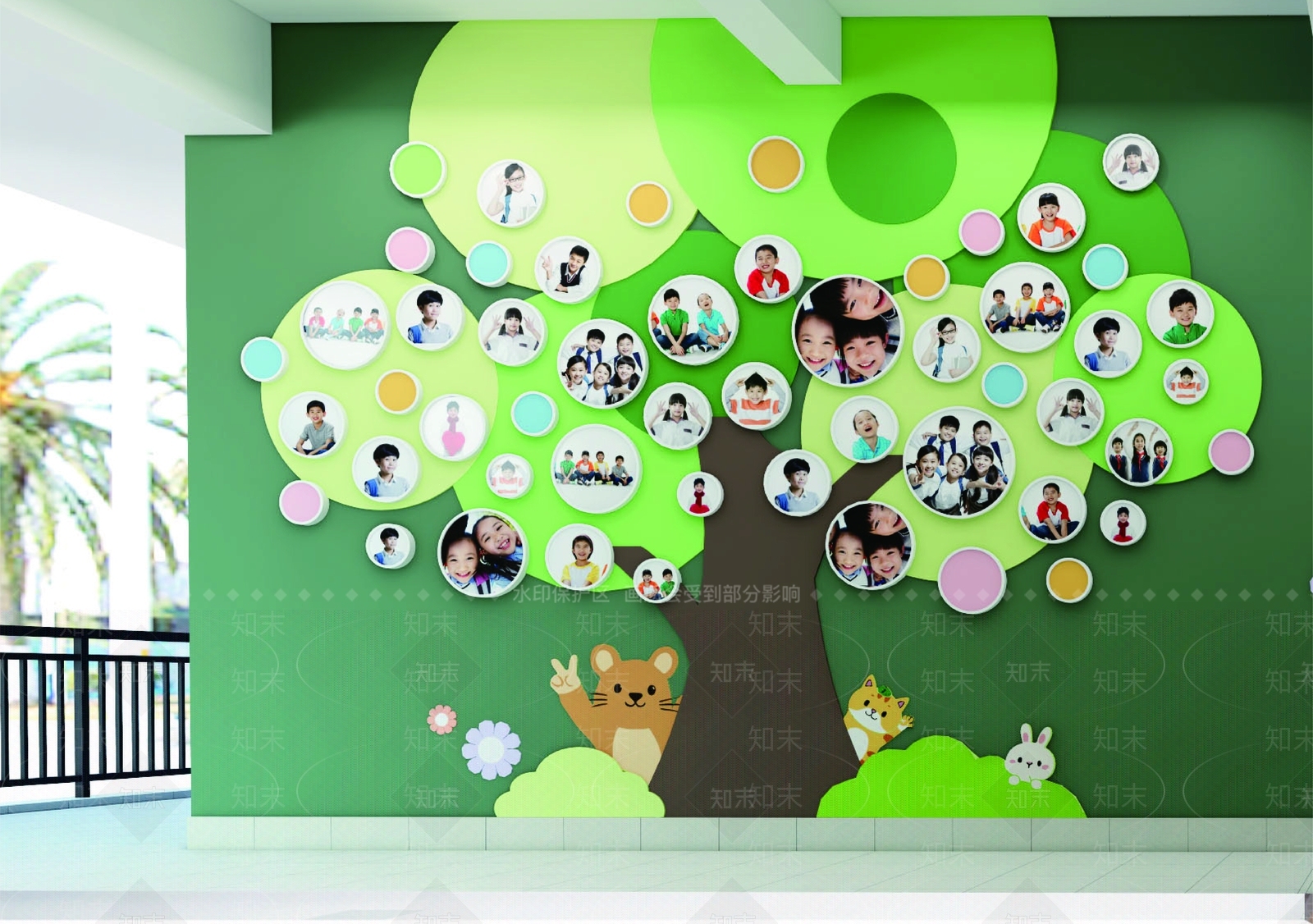 现代极简幼儿园内部SU模型下载【ID:1197288767】