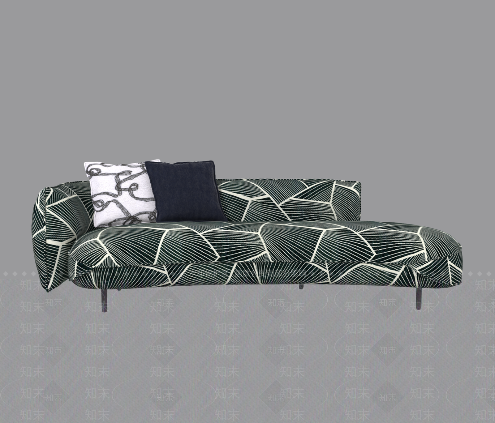 现代意式三人沙发3D模型下载【ID:1197192697】