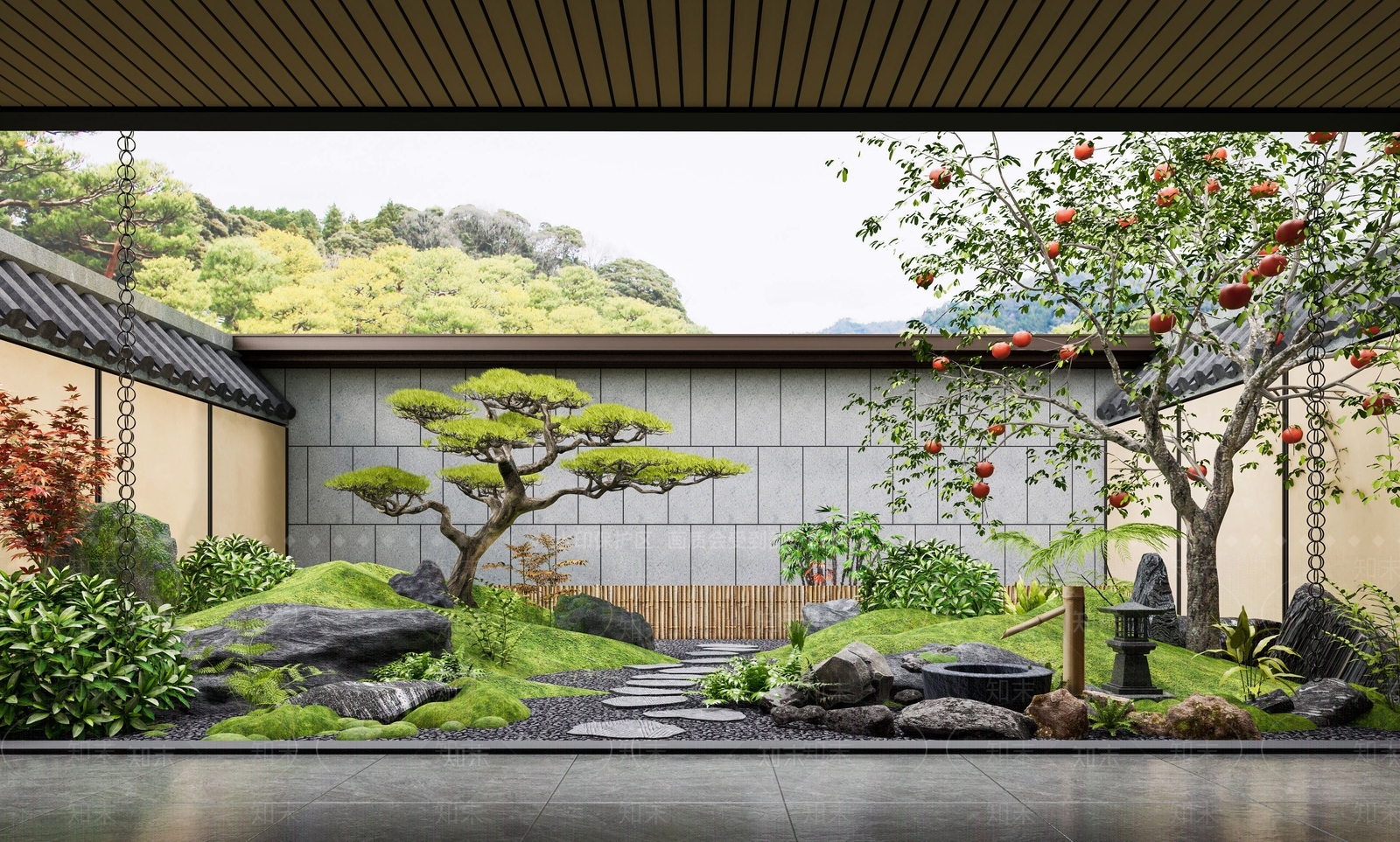 现代庭院3D模型下载【ID:1197193669】