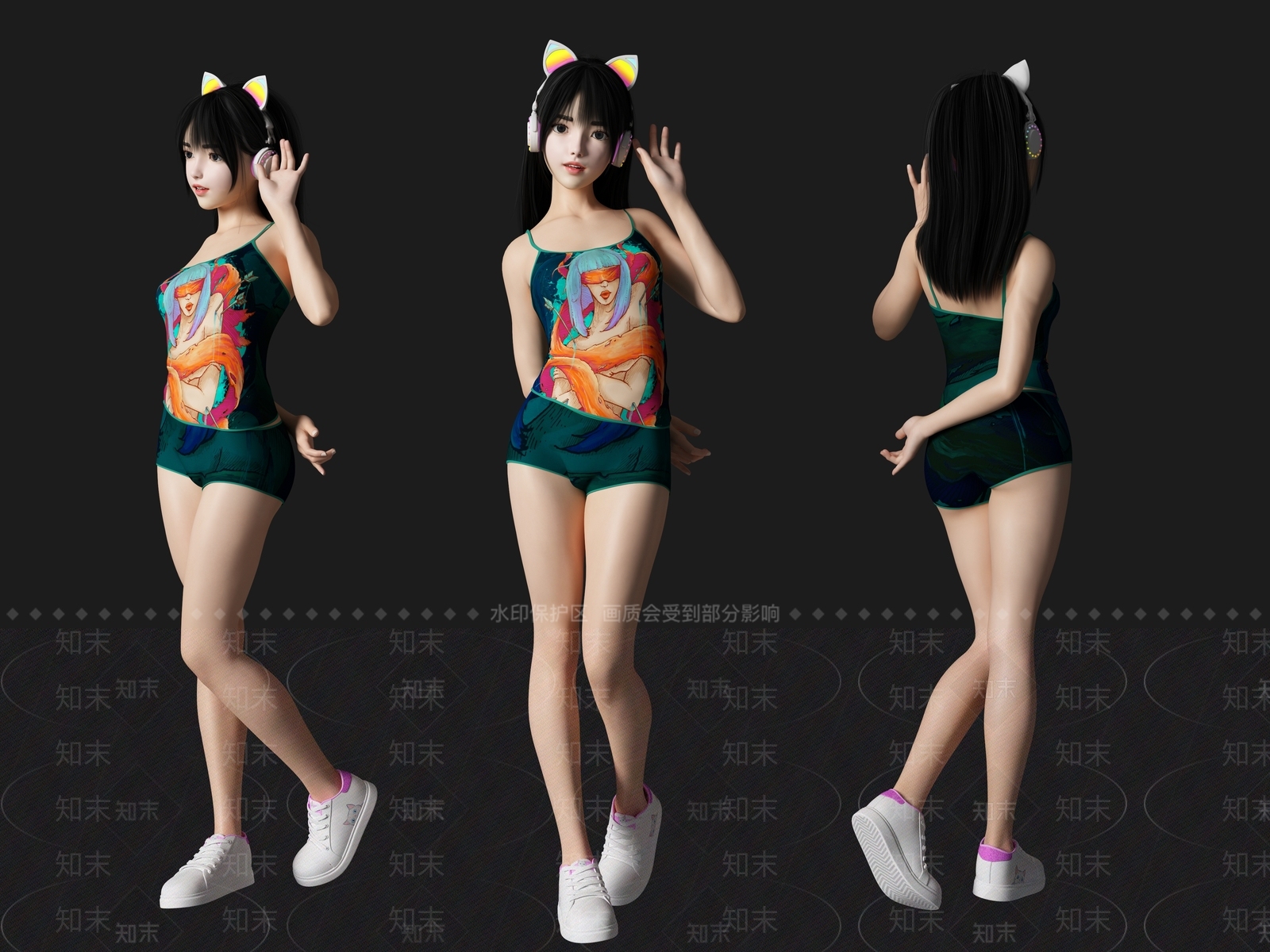 女人3D模型下载【ID:1197195864】
