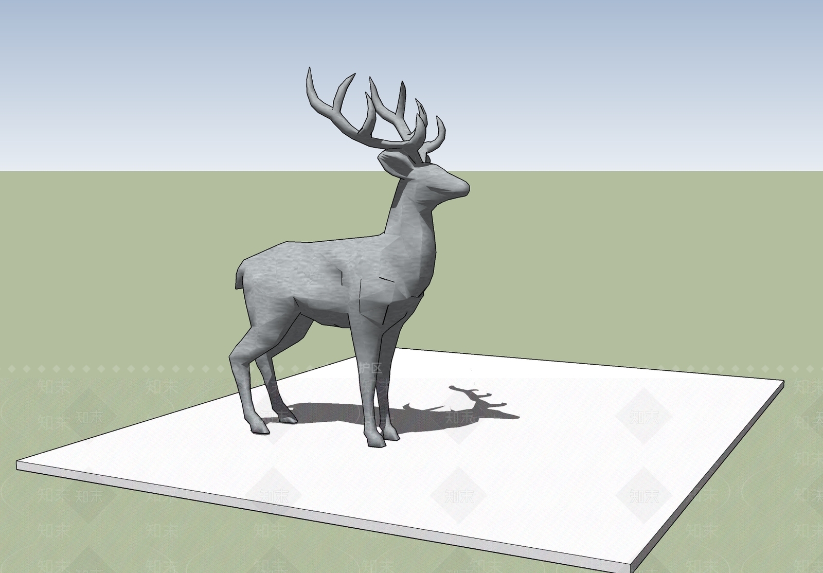 现代欧式雕塑小品SU模型下载【ID:1197197320】