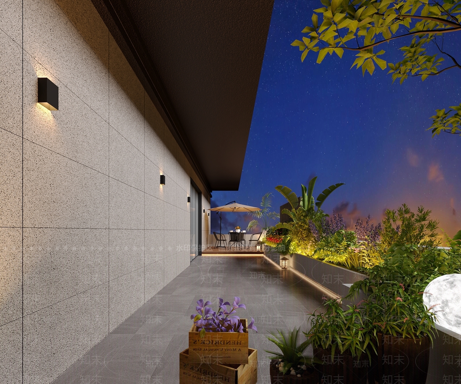 现代阳台3D模型下载【ID:1197198811】