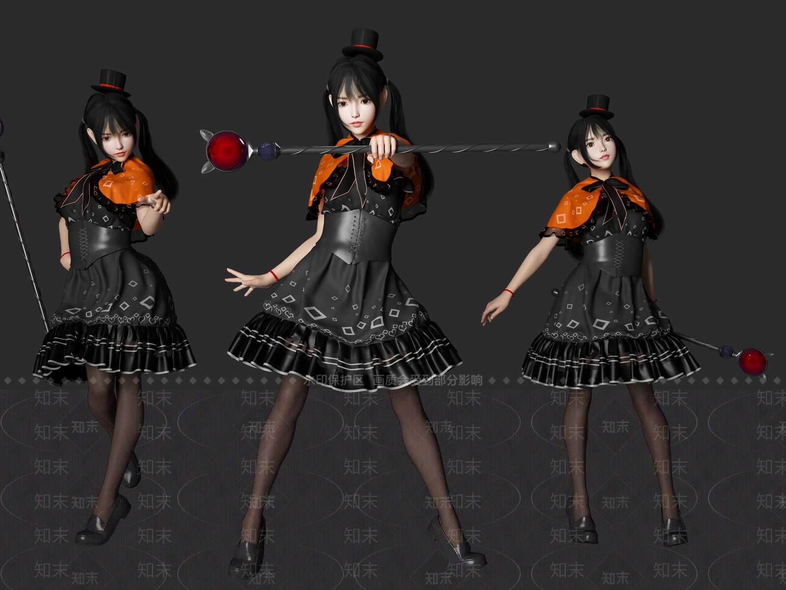 女人3D模型下载【ID:1197200703】