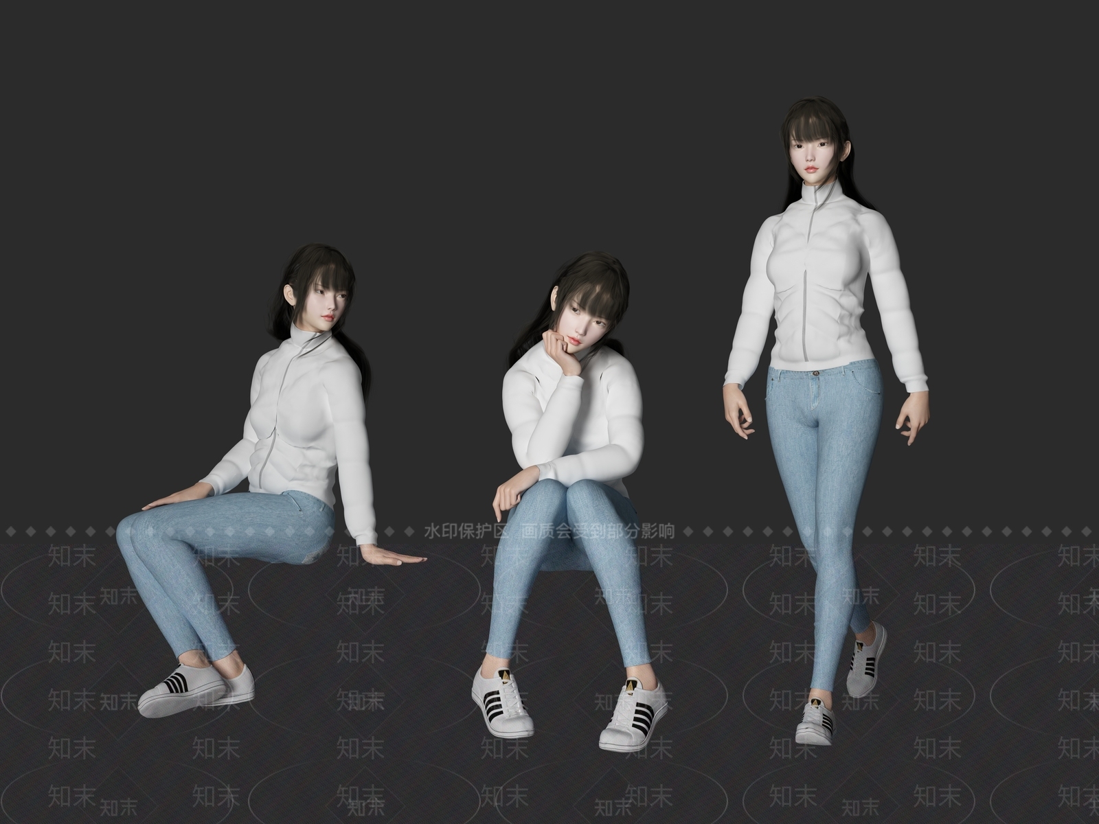 女人3D模型下载【ID:1197201926】