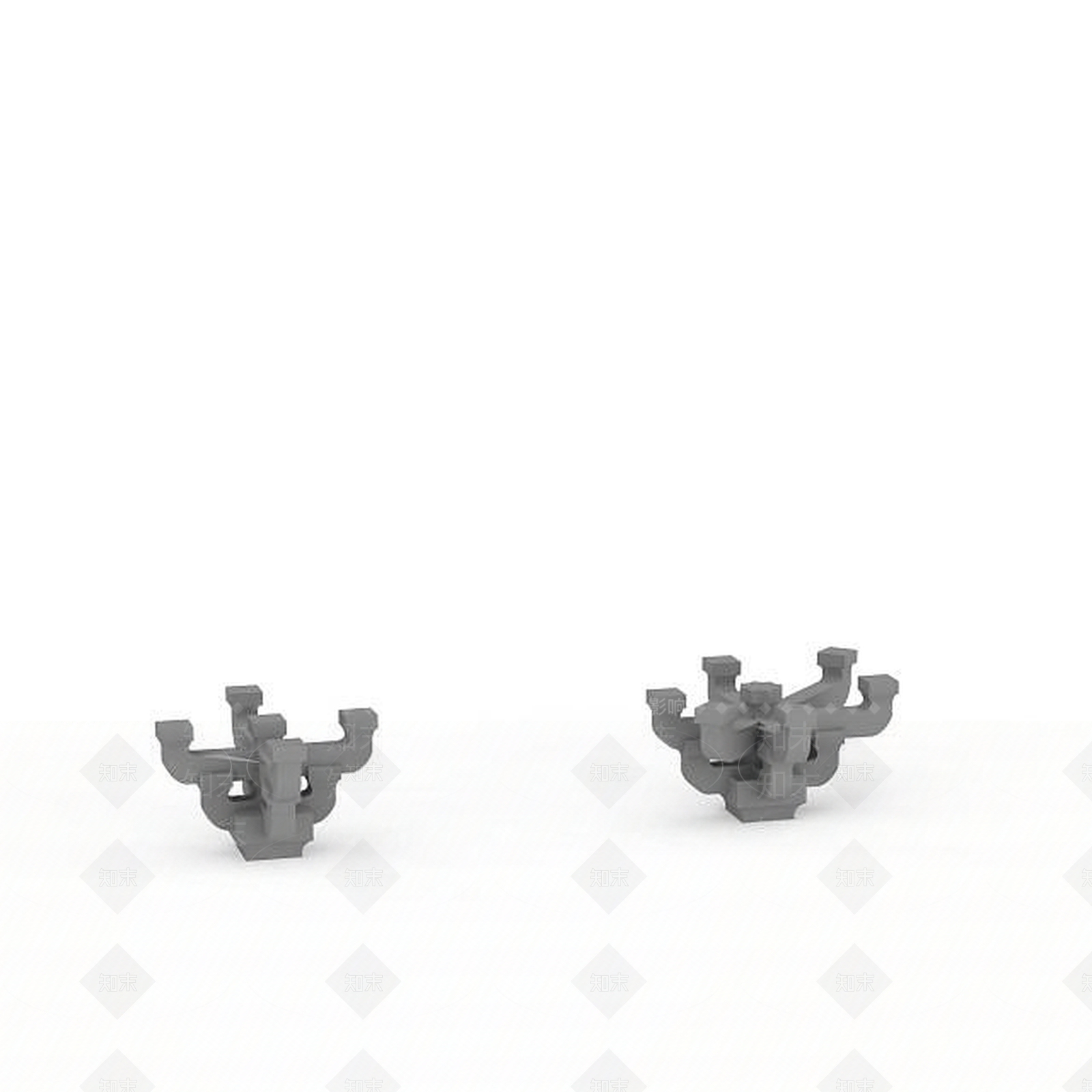 现代石膏斗拱3D模型下载【ID:1197207513】