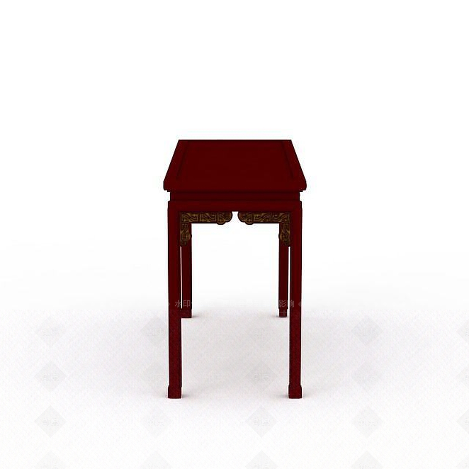 现代红木桌子3D模型下载【ID:1197207926】