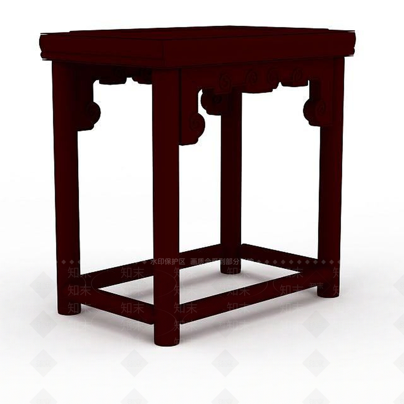 中式桌几3D模型下载【ID:1197208041】