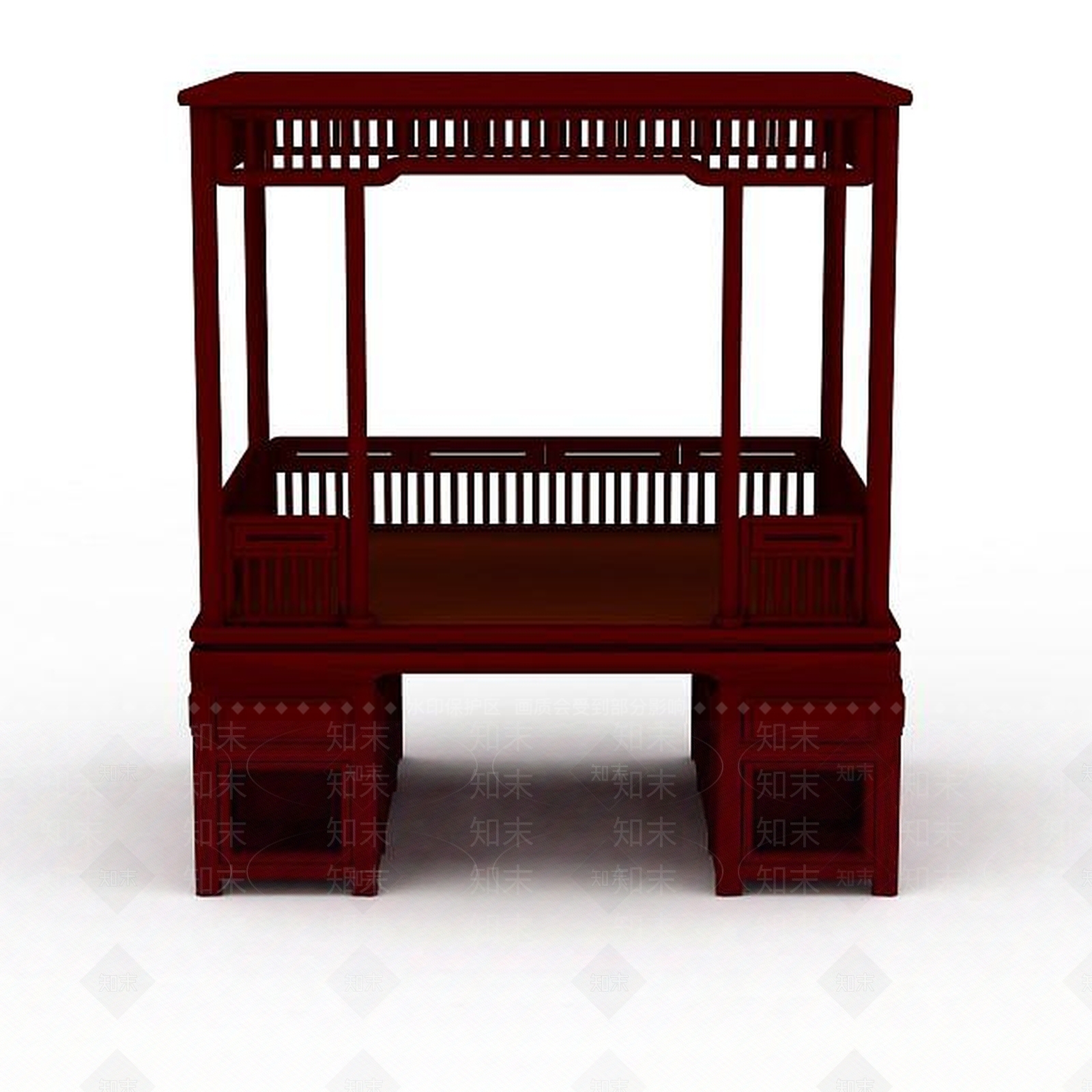 现代古代床3D模型下载【ID:1197208129】