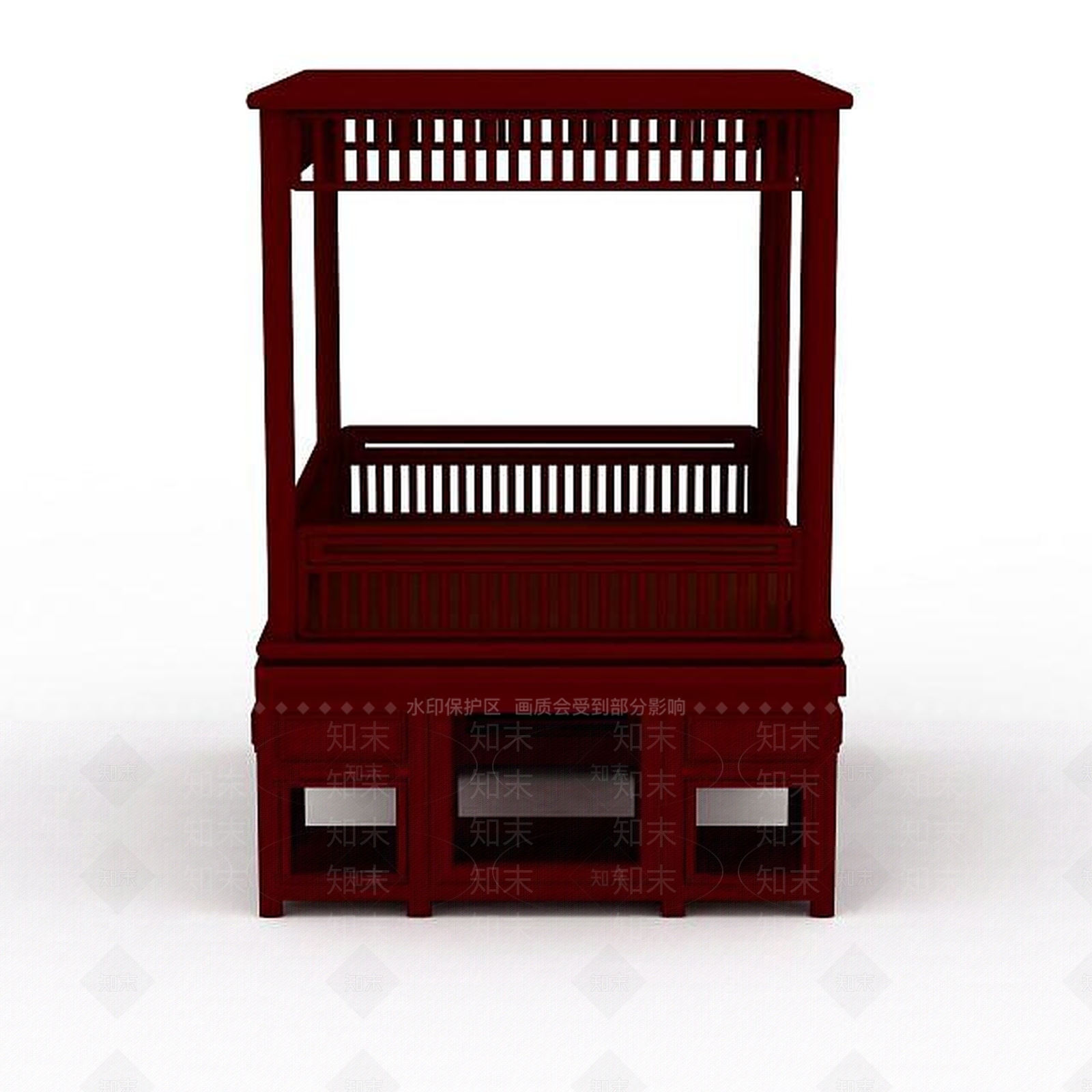 现代古代床3D模型下载【ID:1197208129】