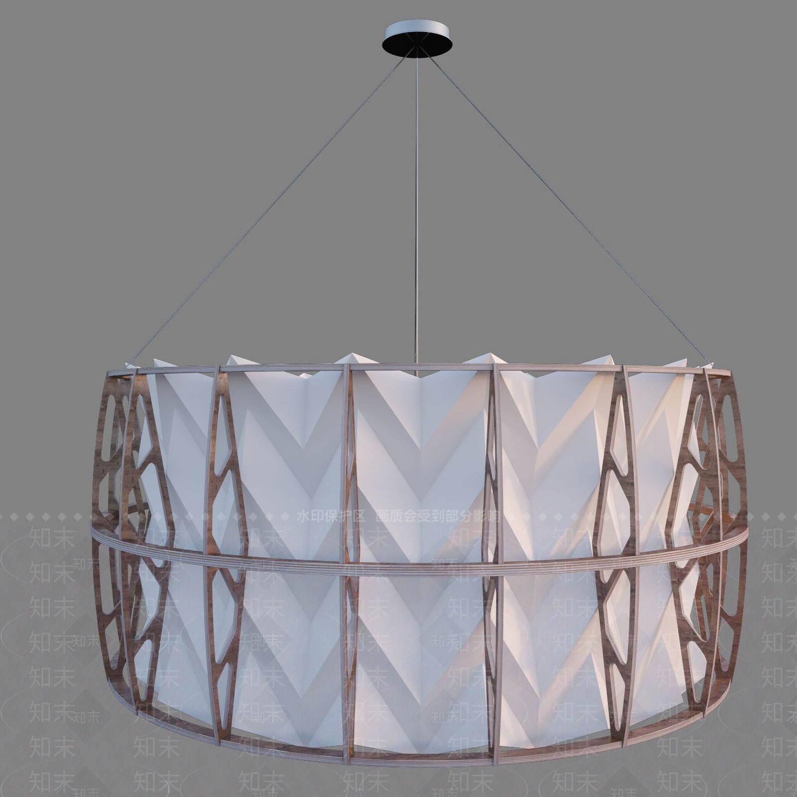 现代工业客厅吊灯3D模型下载【ID:1197208695】