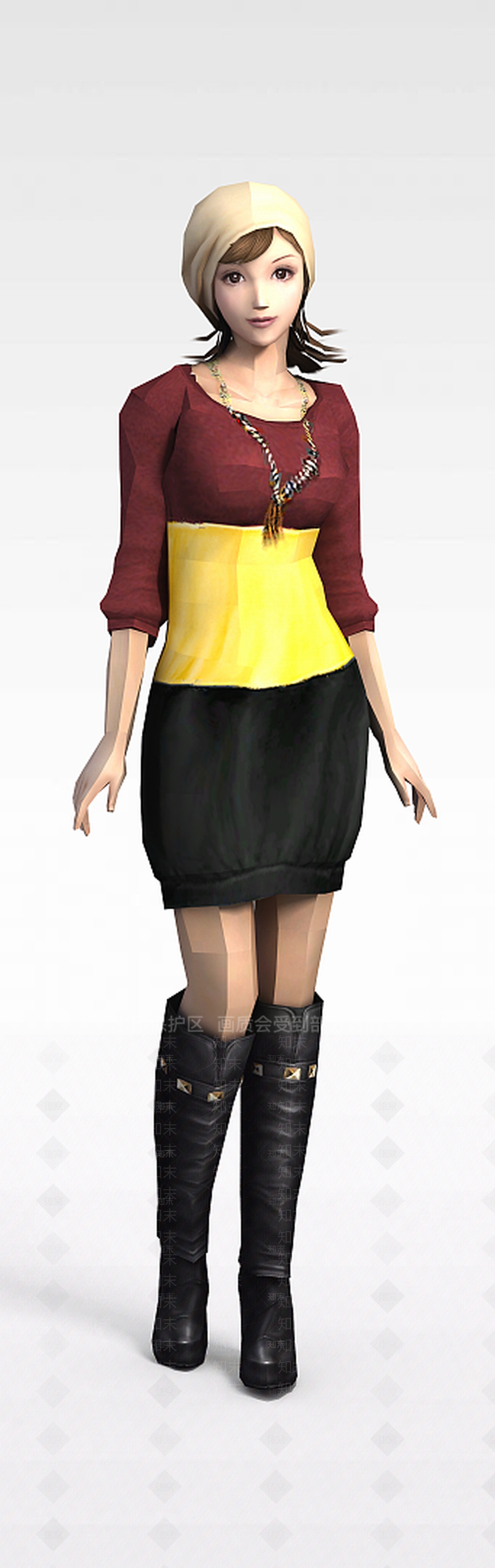 现代中年女模特3D模型下载【ID:1197208767】