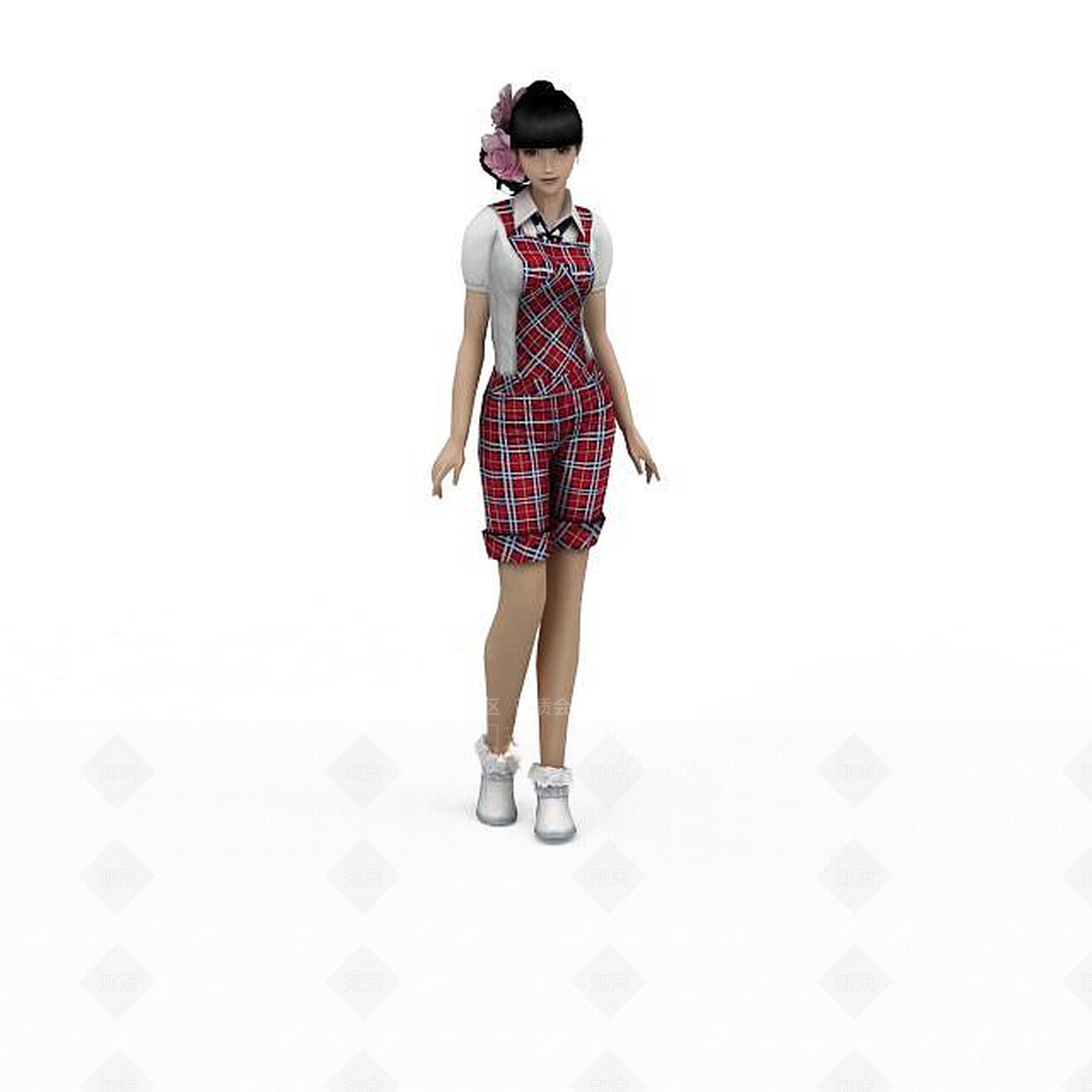 现代纯朴女人3D模型下载【ID:1197208984】