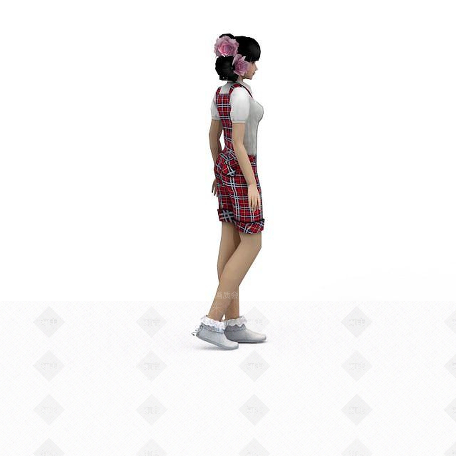 现代纯朴女人3D模型下载【ID:1197208984】