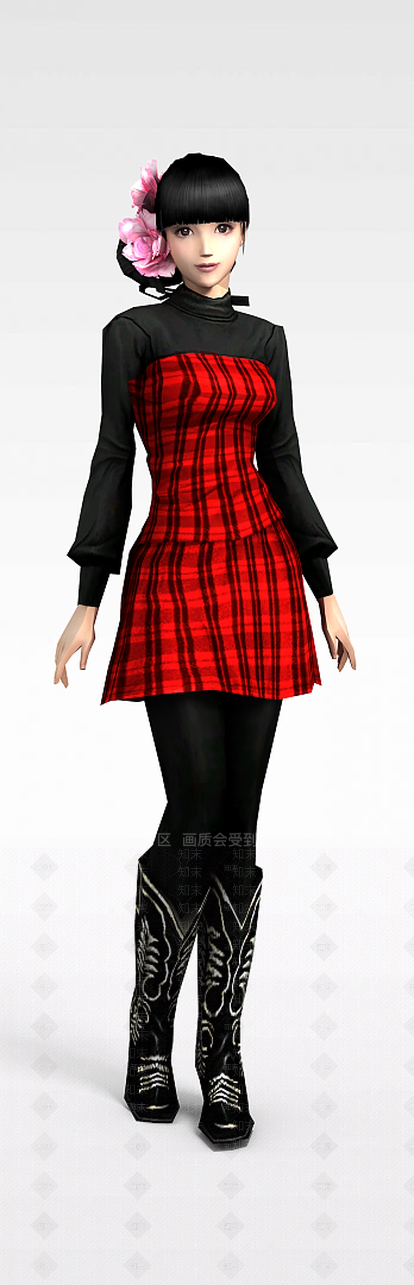 现代大方女模特3D模型下载【ID:1197208939】