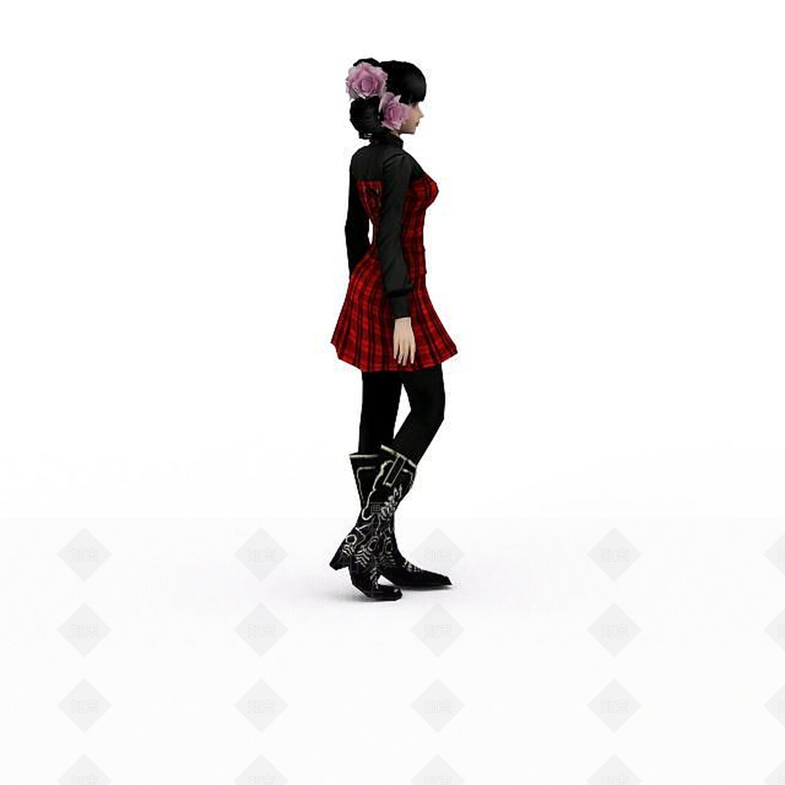 现代大方女模特3D模型下载【ID:1197208939】