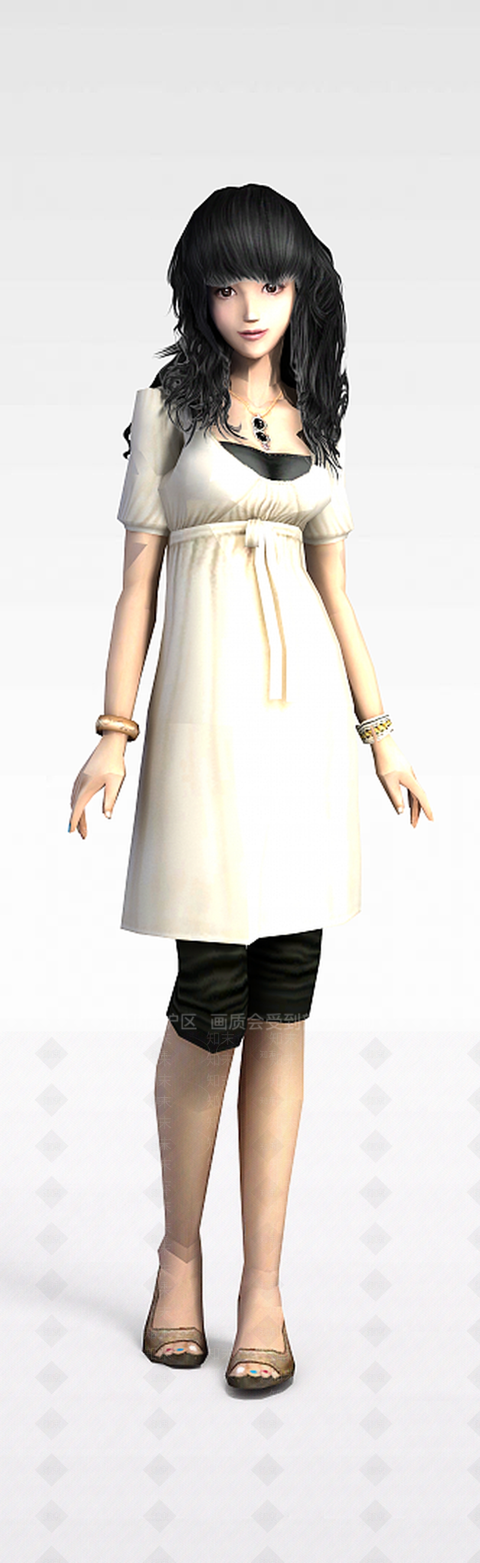 现代个性大方女人3D模型下载【ID:1197209362】