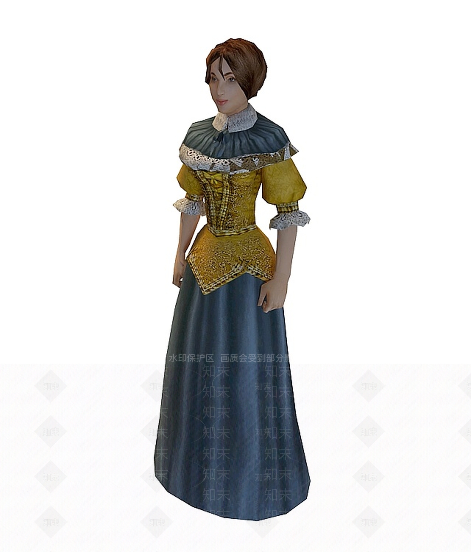 现代外国妇女3D模型下载【ID:1197210081】