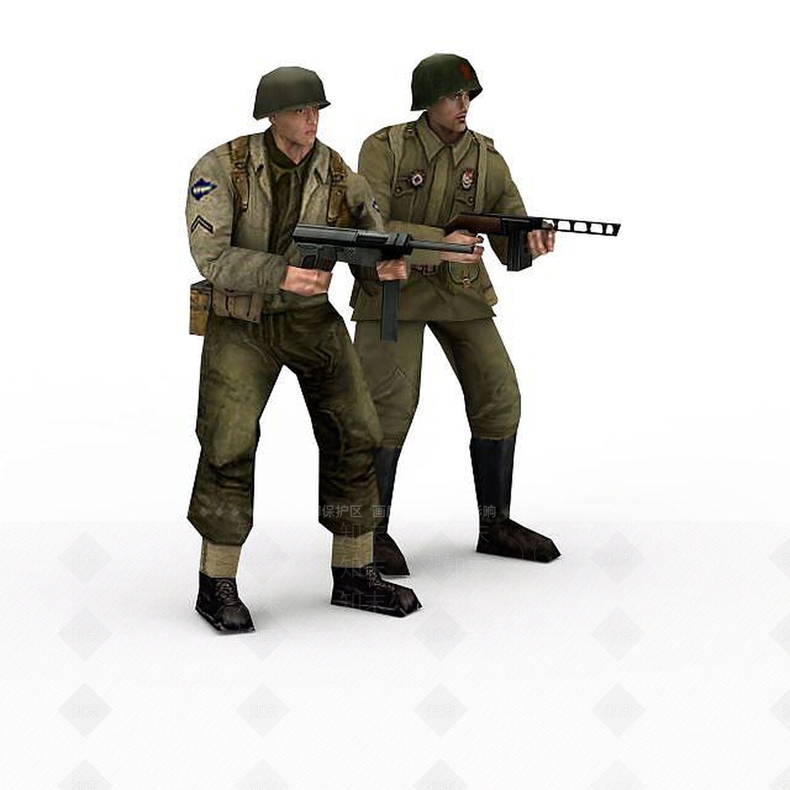现代帅气军人3D模型下载【ID:1197210244】