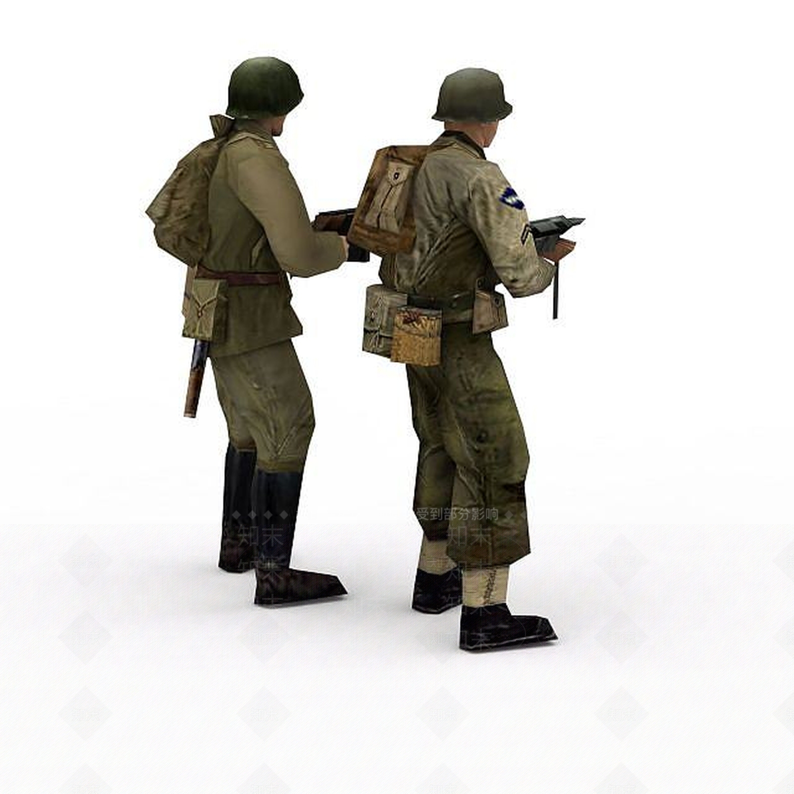 现代帅气军人3D模型下载【ID:1197210244】