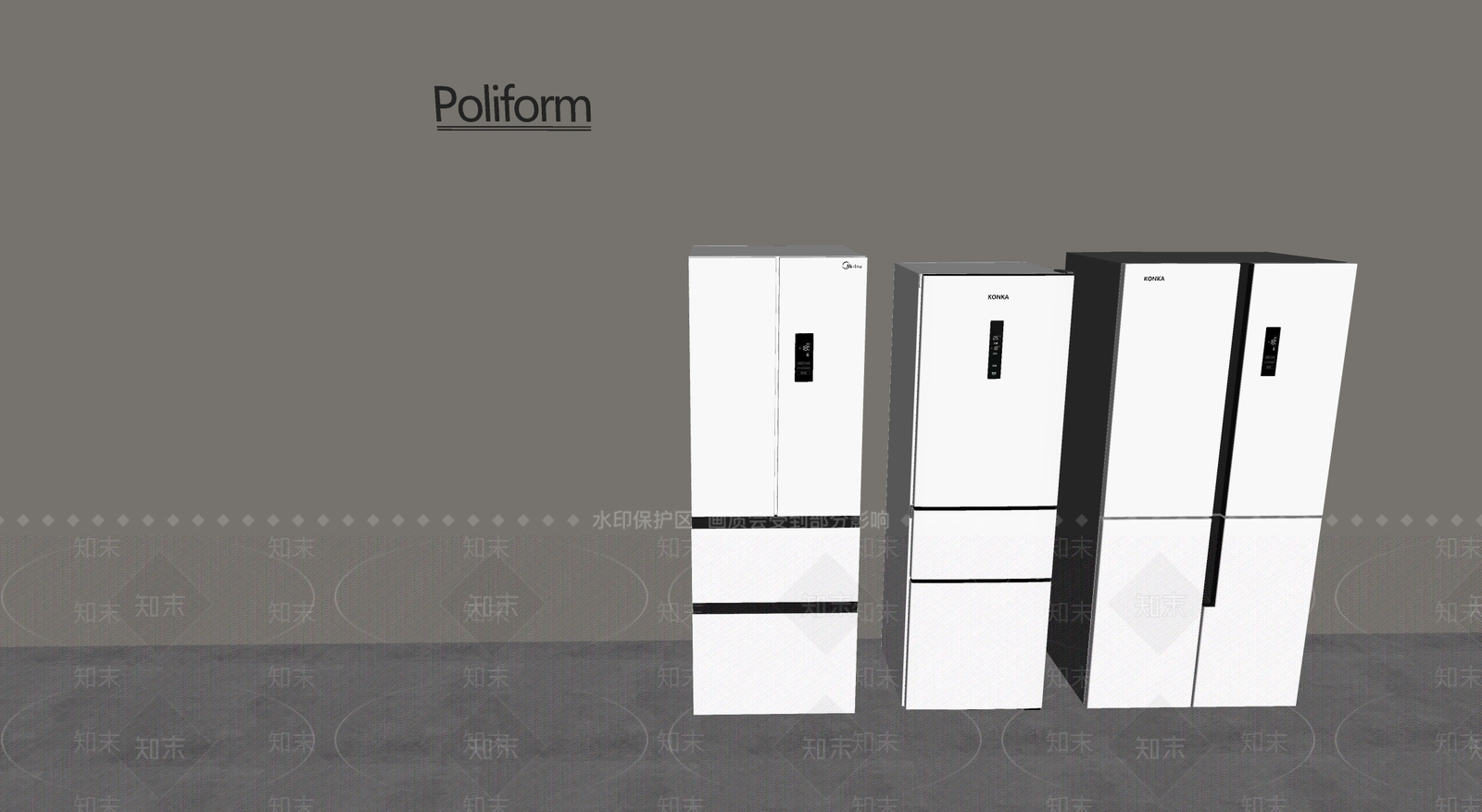 冰箱SU模型下载【ID:1197210793】