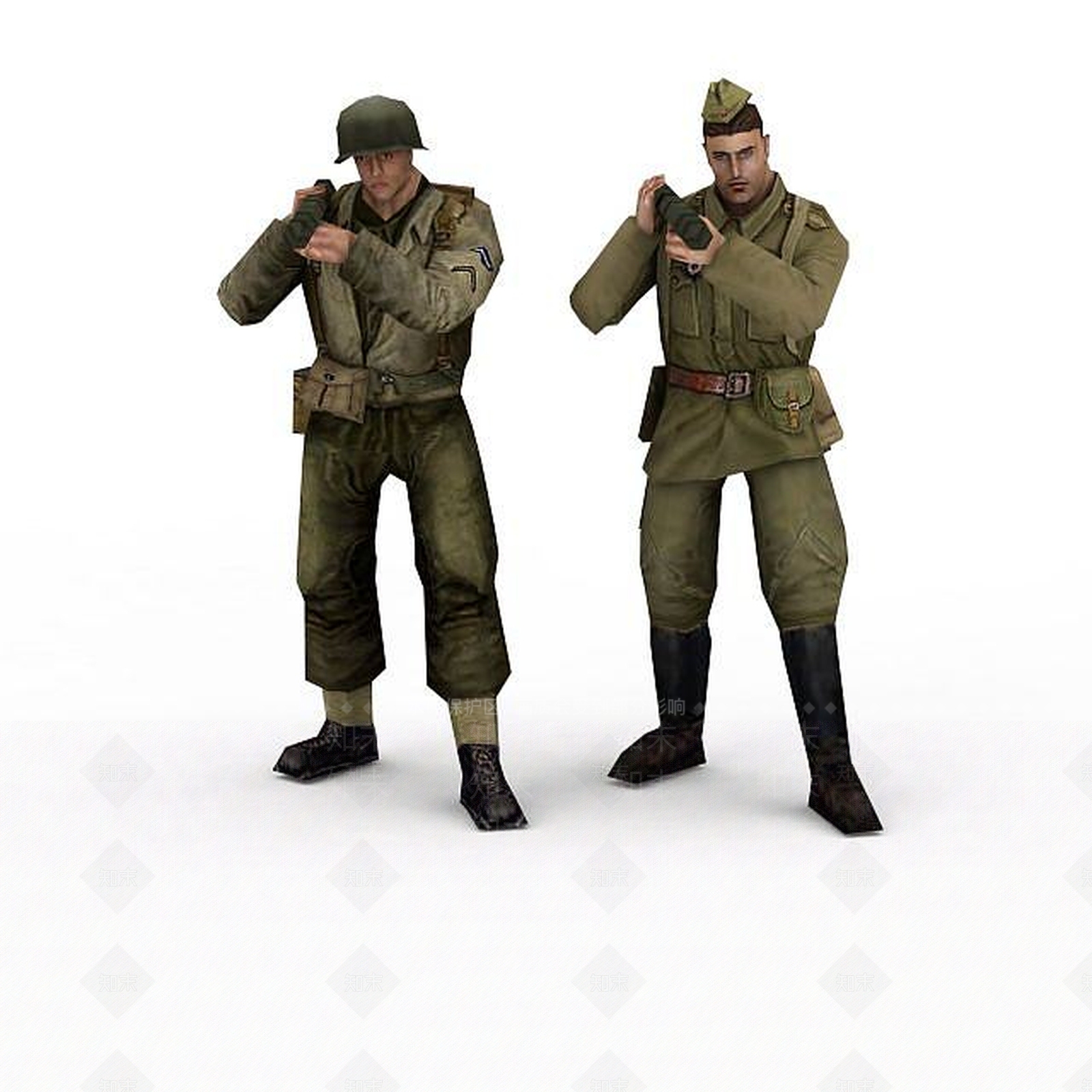 现代稳重军人3D模型下载【ID:1197210485】