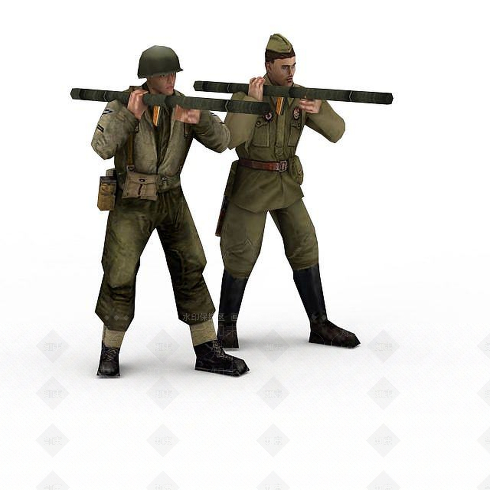 现代稳重军人3D模型下载【ID:1197210485】